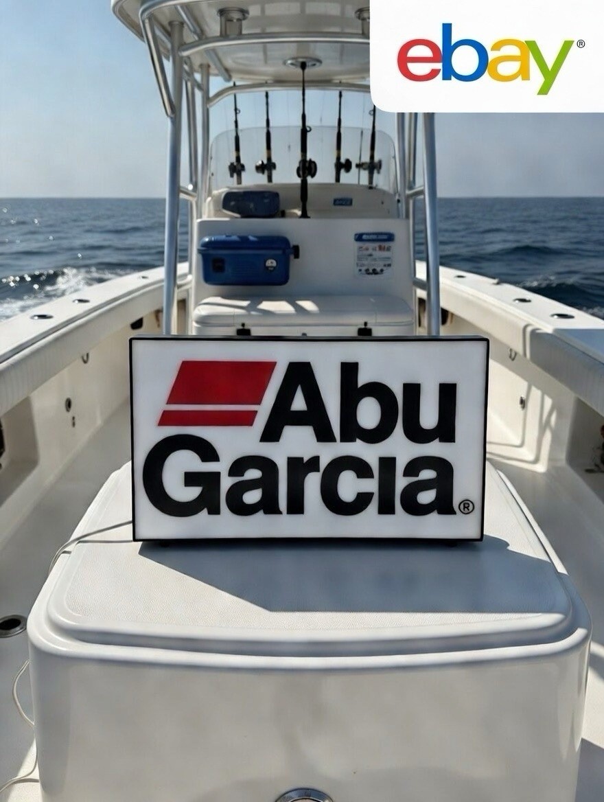 Abu Garcia Fishing  Light Up LED Neon Sign