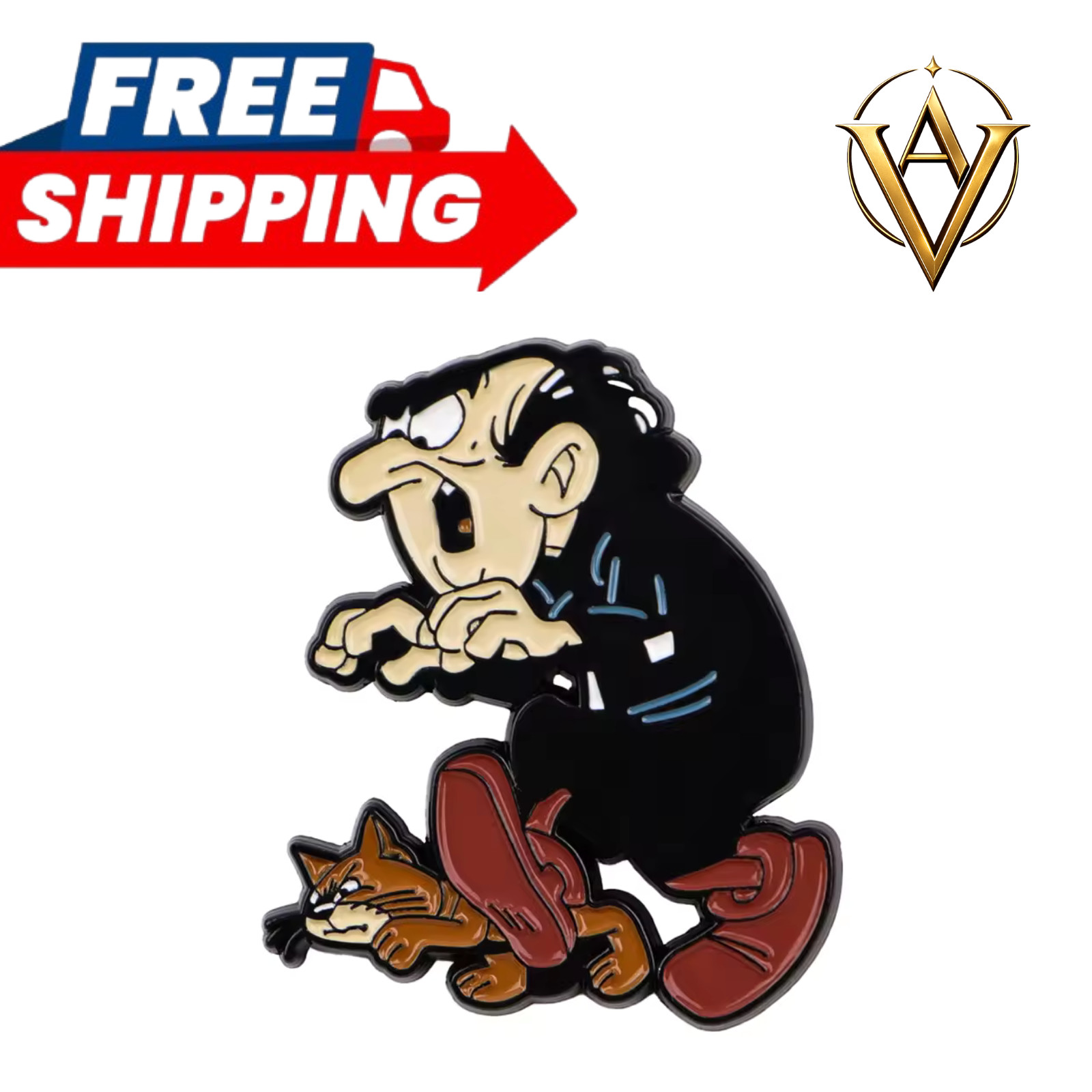 Funny Enamel Pin Cartoon Character Lapel Pin Collectible Gift 