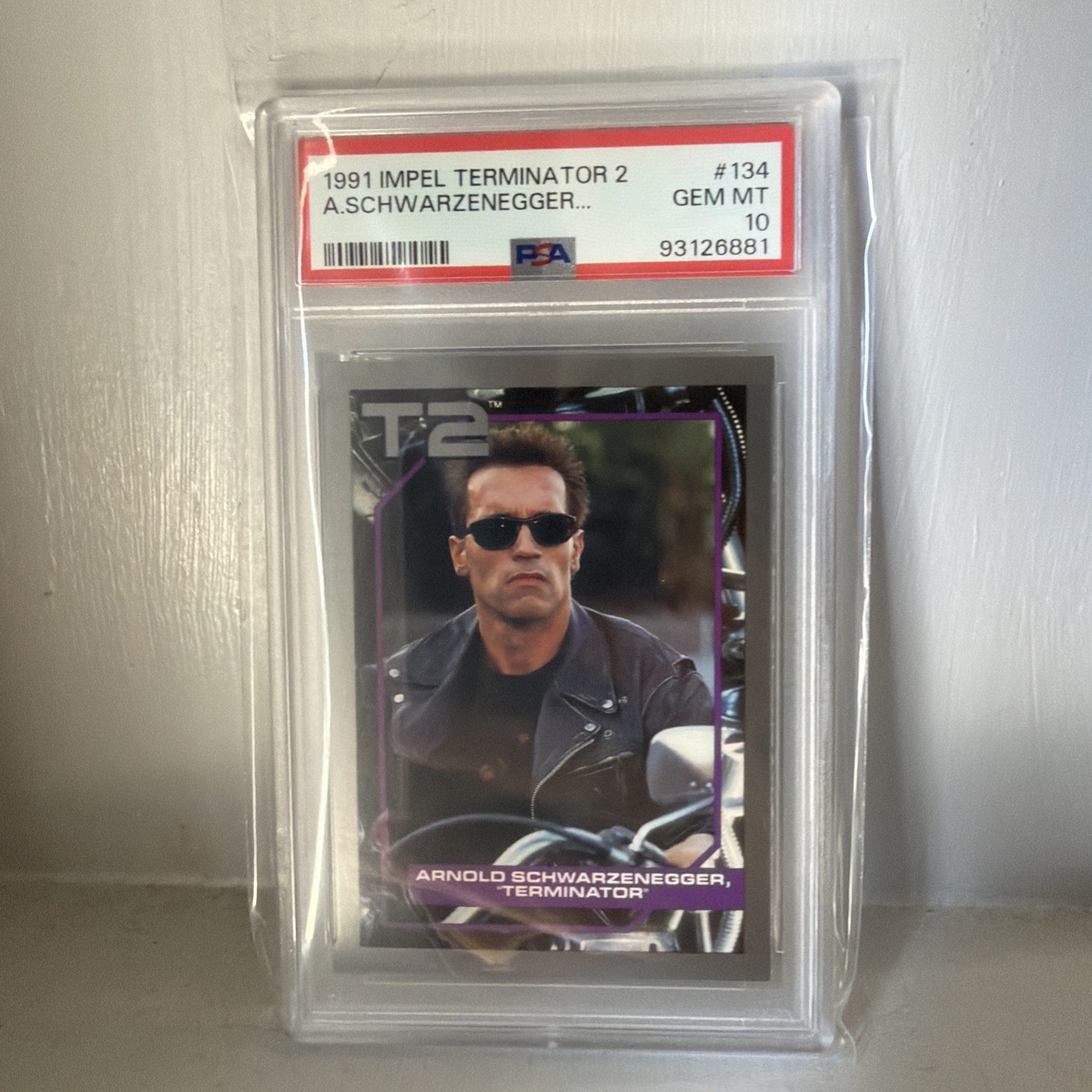 1991 Impel Terminator 2 Arnold Schwartzenegger Terminator PSA 10