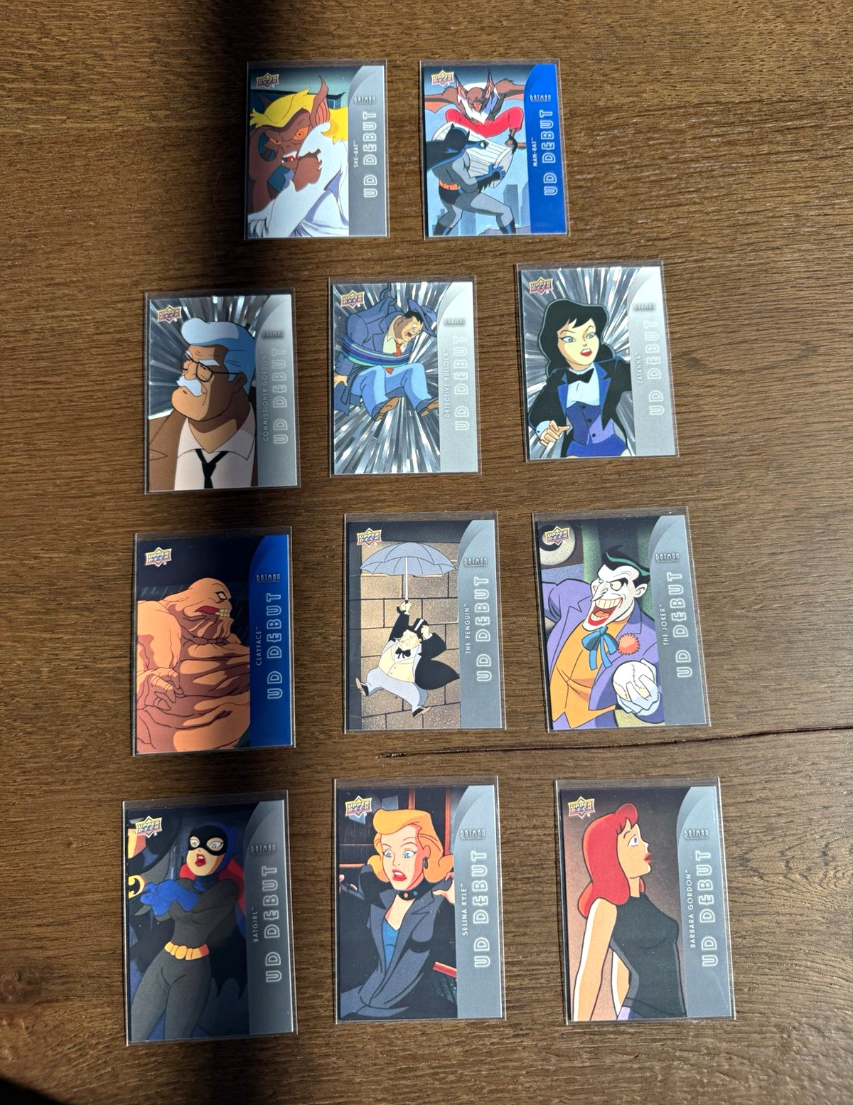 2026 Upper Deck Batman Animated Series UD Debut 11 Card Lot Joker Outburst