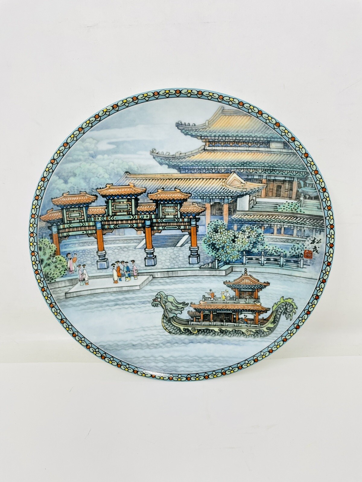 Imperial Jingdezhen Porcelain Summer Palace Hall That Dispels The Clouds 1988