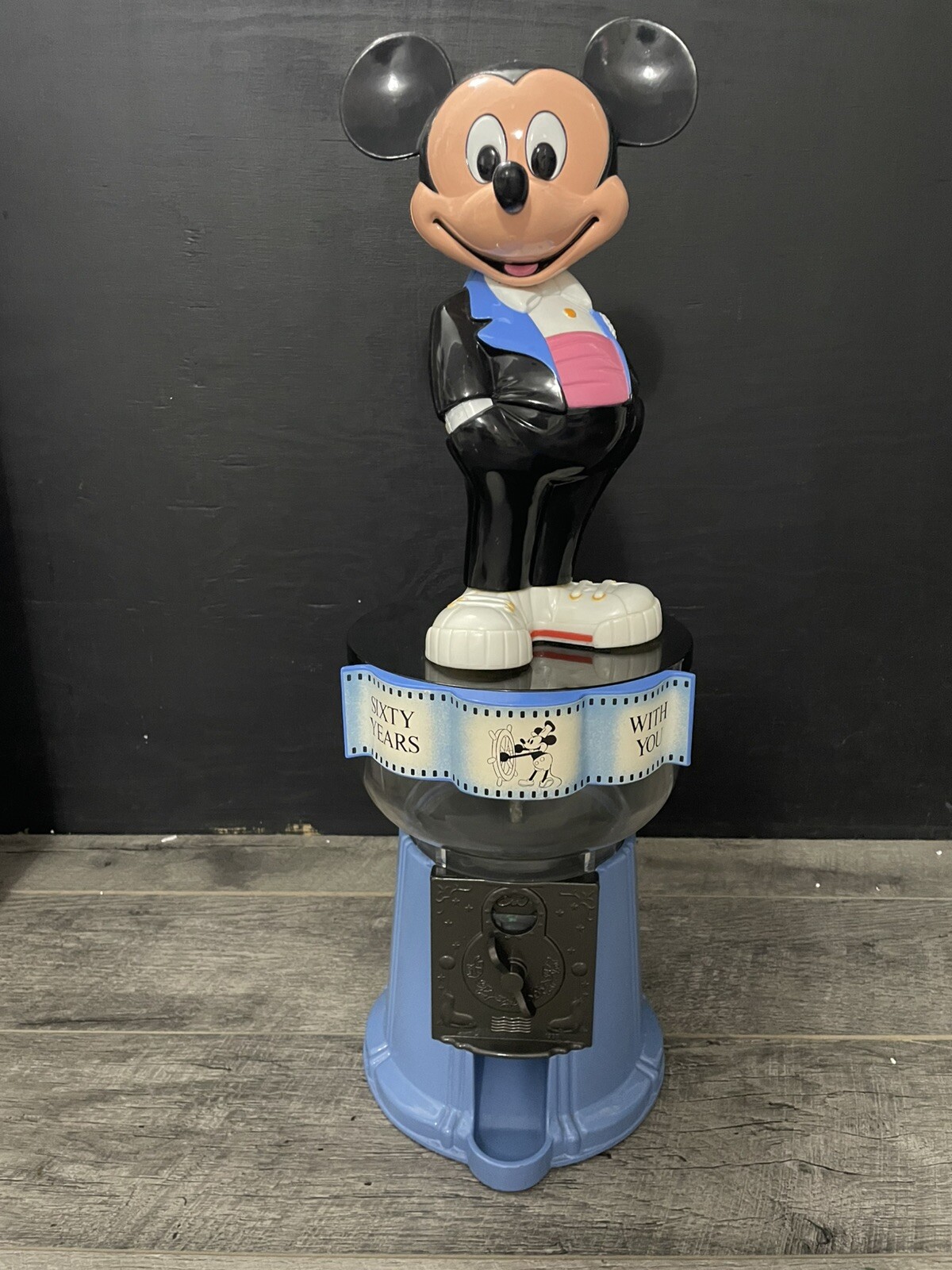 Used Vintage 1988 Disney Mickey's Gumball Machine 60th Anniversary