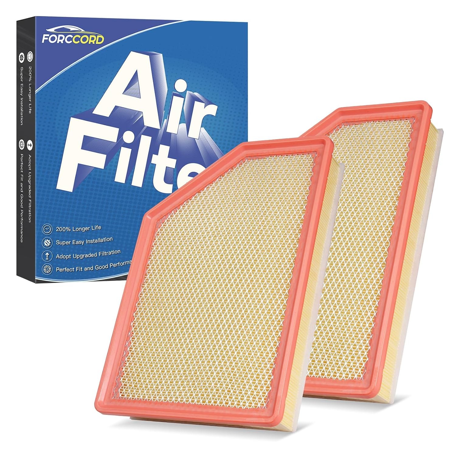 Silverado 2500HD 3500HD 2020-26 6.6L Duramax Engine Air Filters 2pc