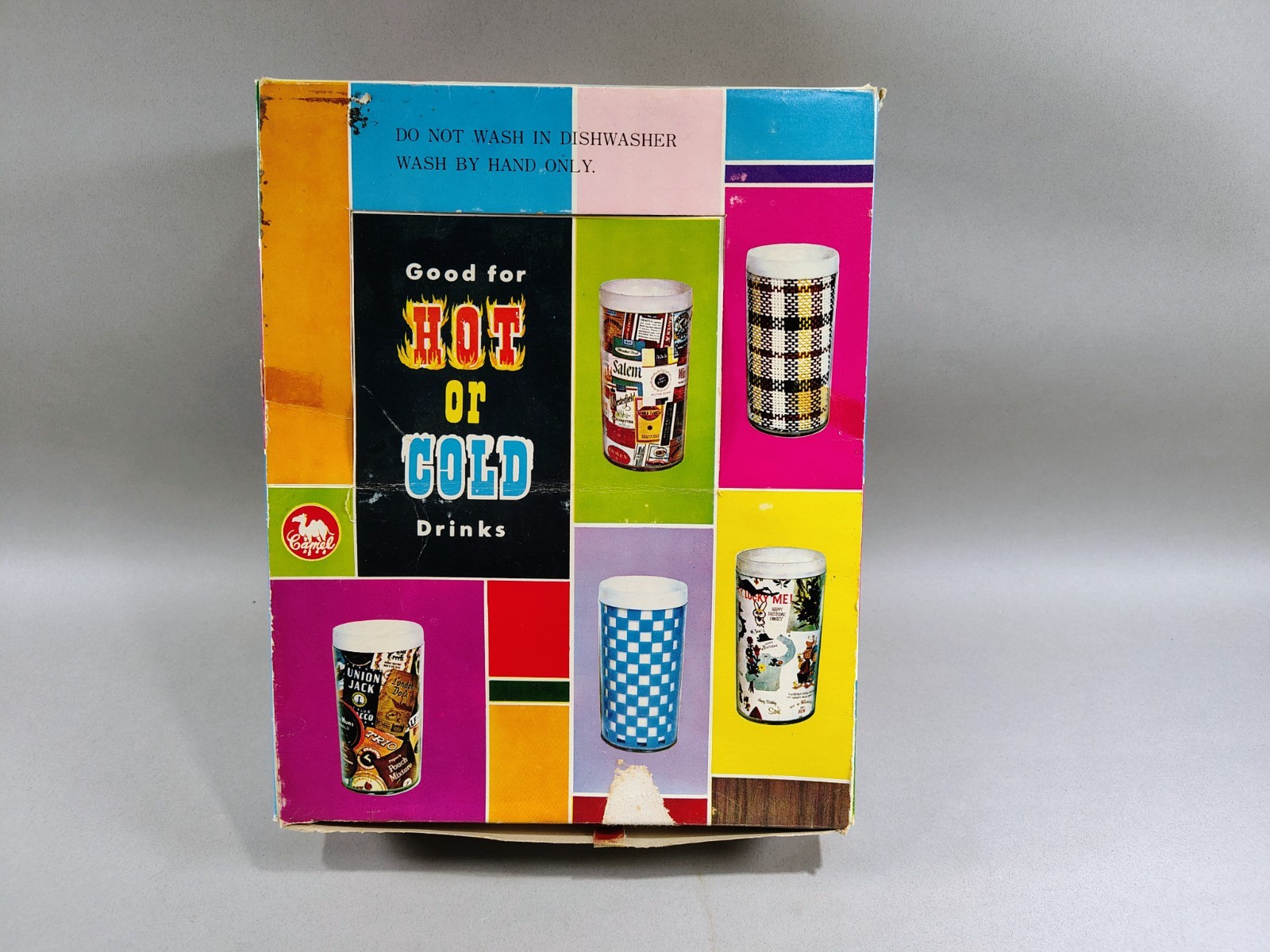 Vintage MCM 60s 70s Insulated Tumblers in Box Set of 6 Unused NIB