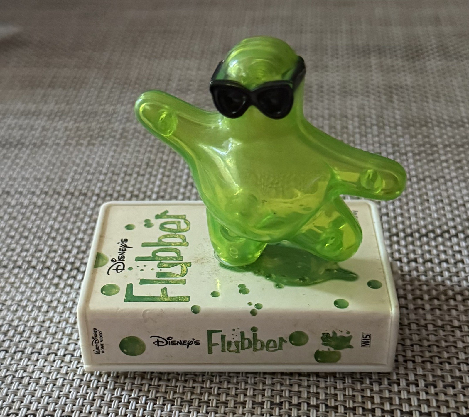 Flubber Vintage 1998 Disney Action Figure Toy Dancing on VHS McDonald’s Video