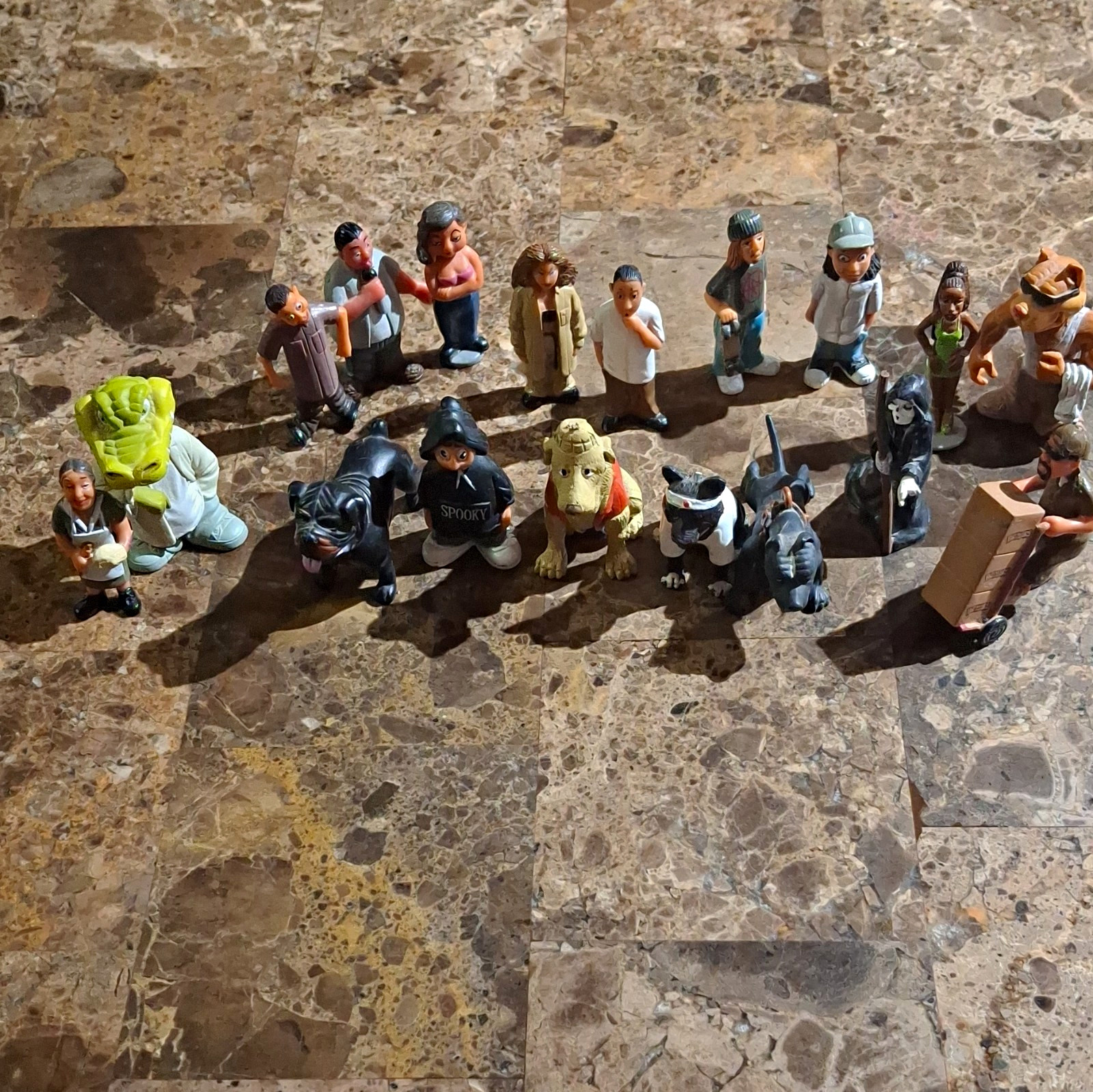 18pc Cartoon Mini Figure Mixed Lot Plastic Figurines Unboxed/No Packaging 18pc Cartoon Mini Figure Mixed Lot Plastic Figurines Unboxed/No Packaging