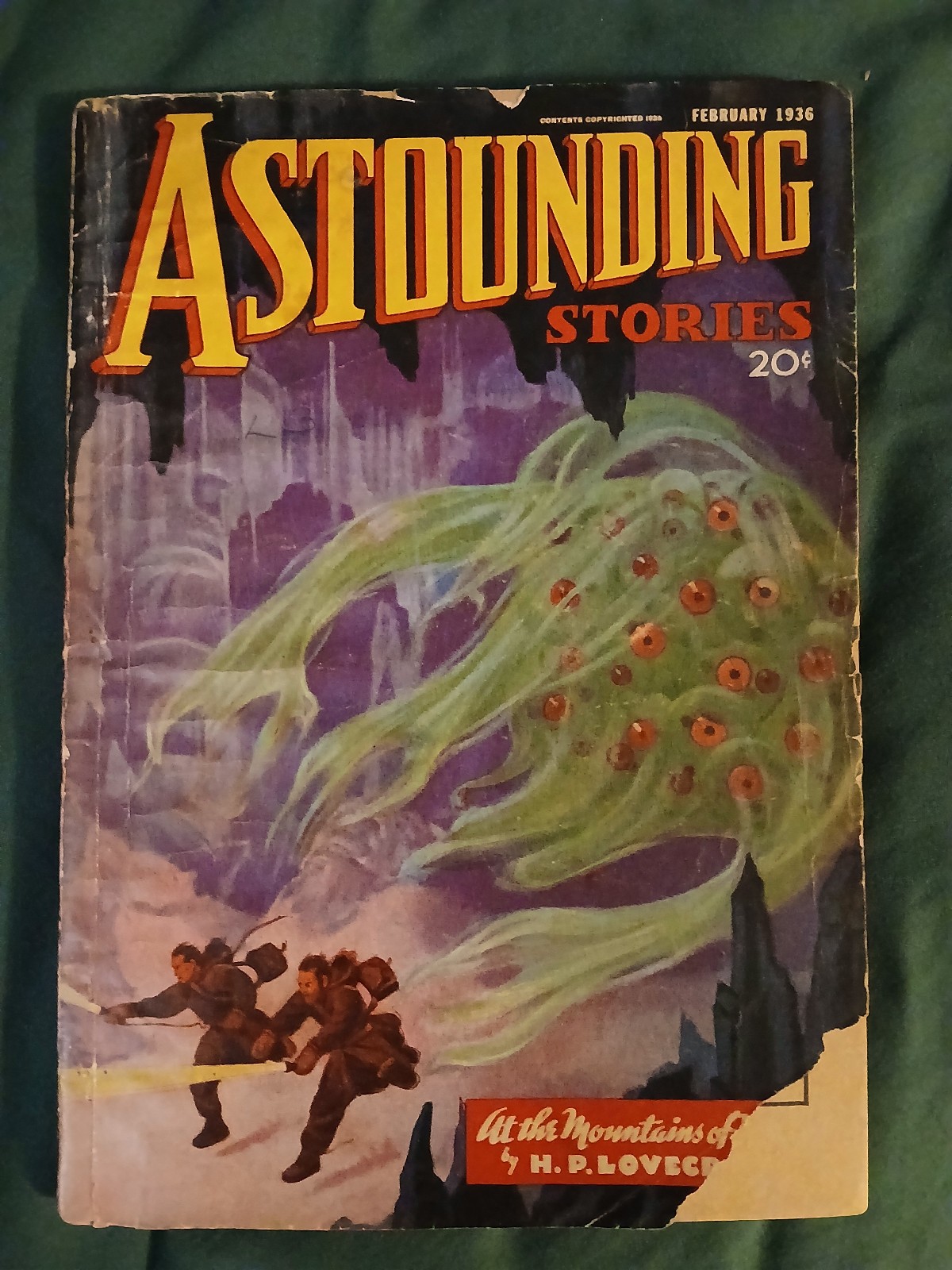 Astounding Stories Pulp Magazine February 1936 Vol. 16 #6 HP LOVECRAFT