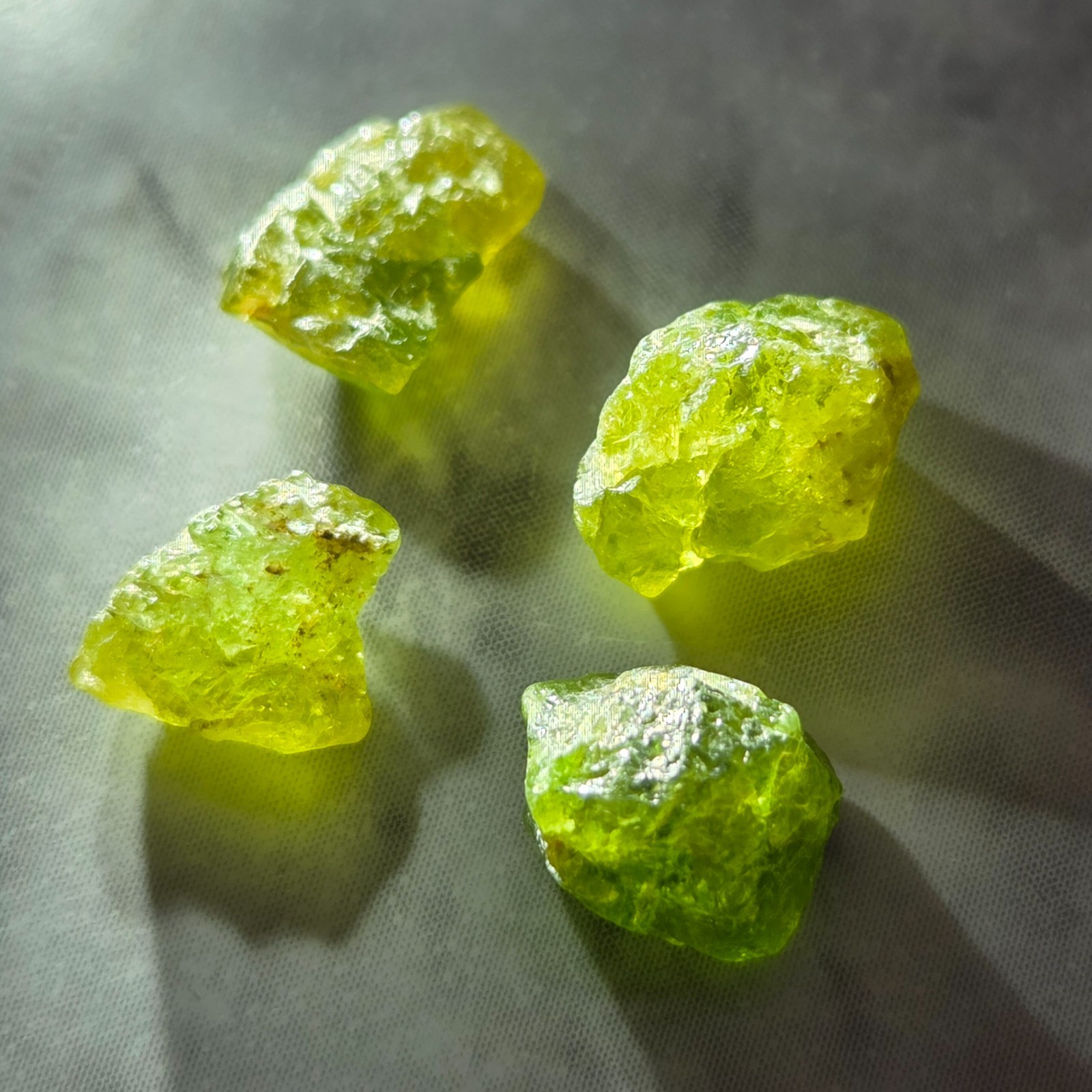 10.7ct 4 Piece Natural Tsavorite Garnet Faceting Rough Lot From Kenya #2