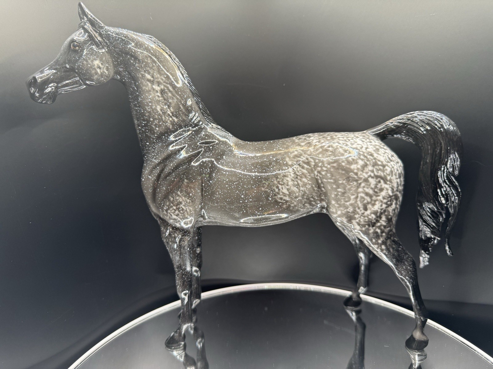 Meyers - Peter Stone OOAK Arabian Stallion Model Horse - Grey Appaloosa 2012