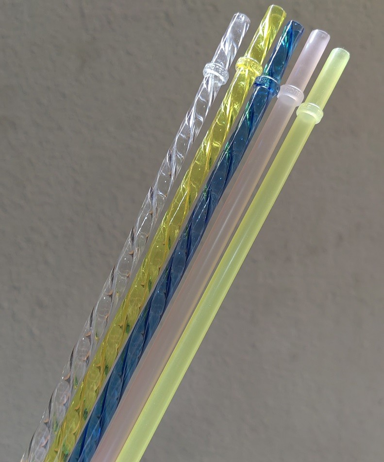 STARBUCKS Colorful Long Straw 26.5cm Reusable Five-color Straws Durian Cup Straw