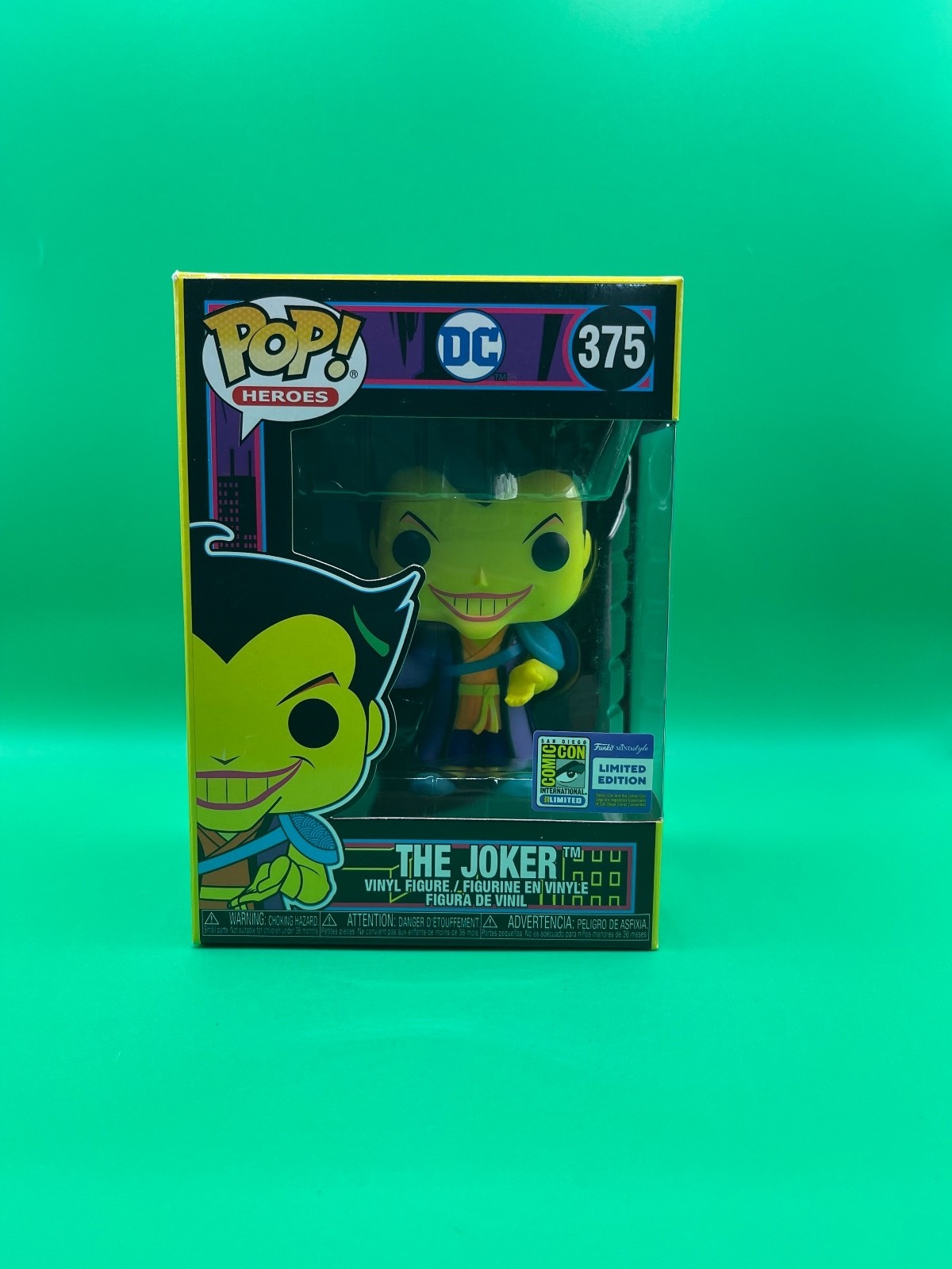 Funko Pop The Joker-San Diego Comic Con Exclusive