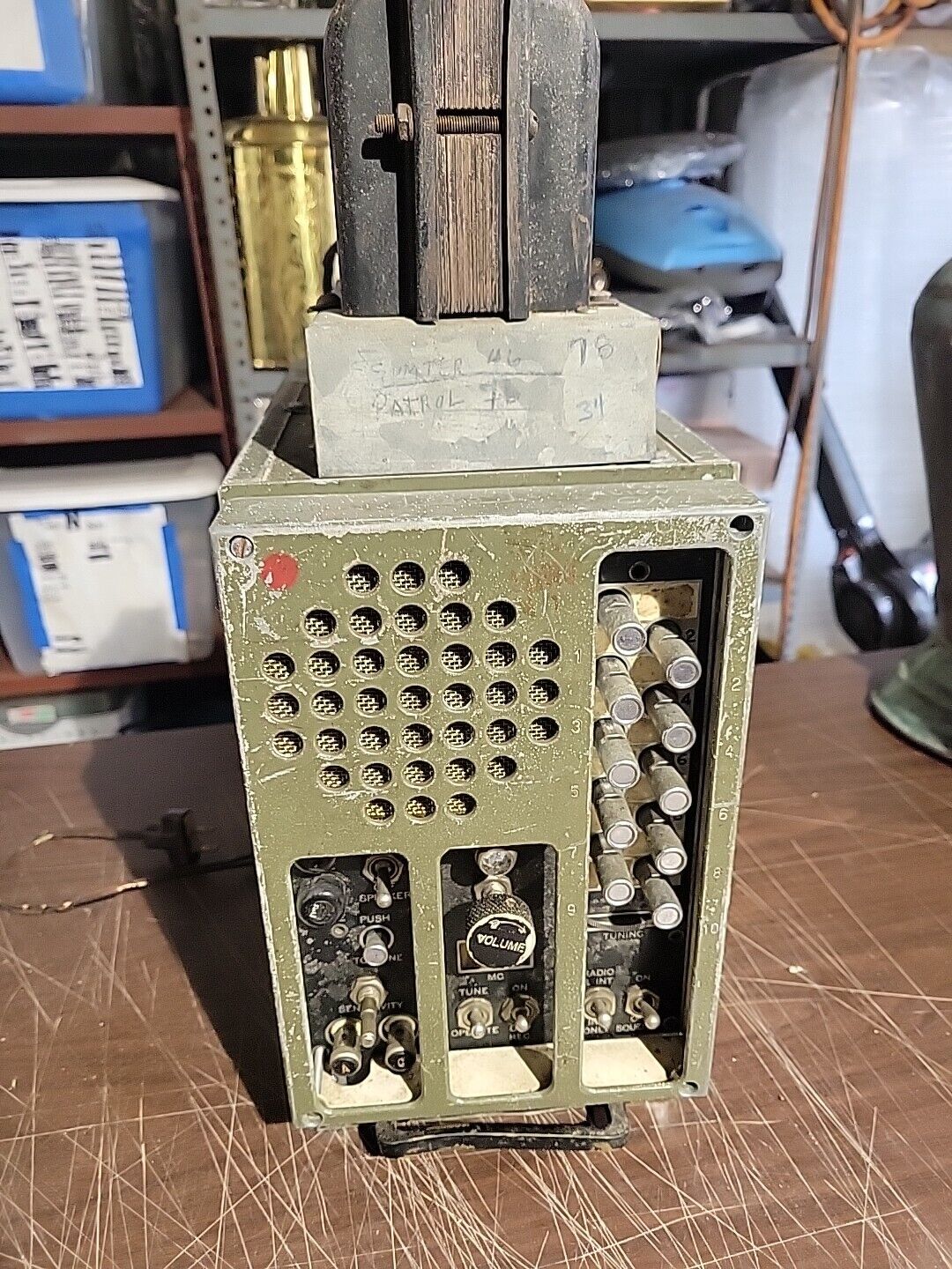 RARE WESTERN ELECTRIC WWII ARMY SIGNAL CORPS FIELD TANK RADIO RECEIVER BC-603-D