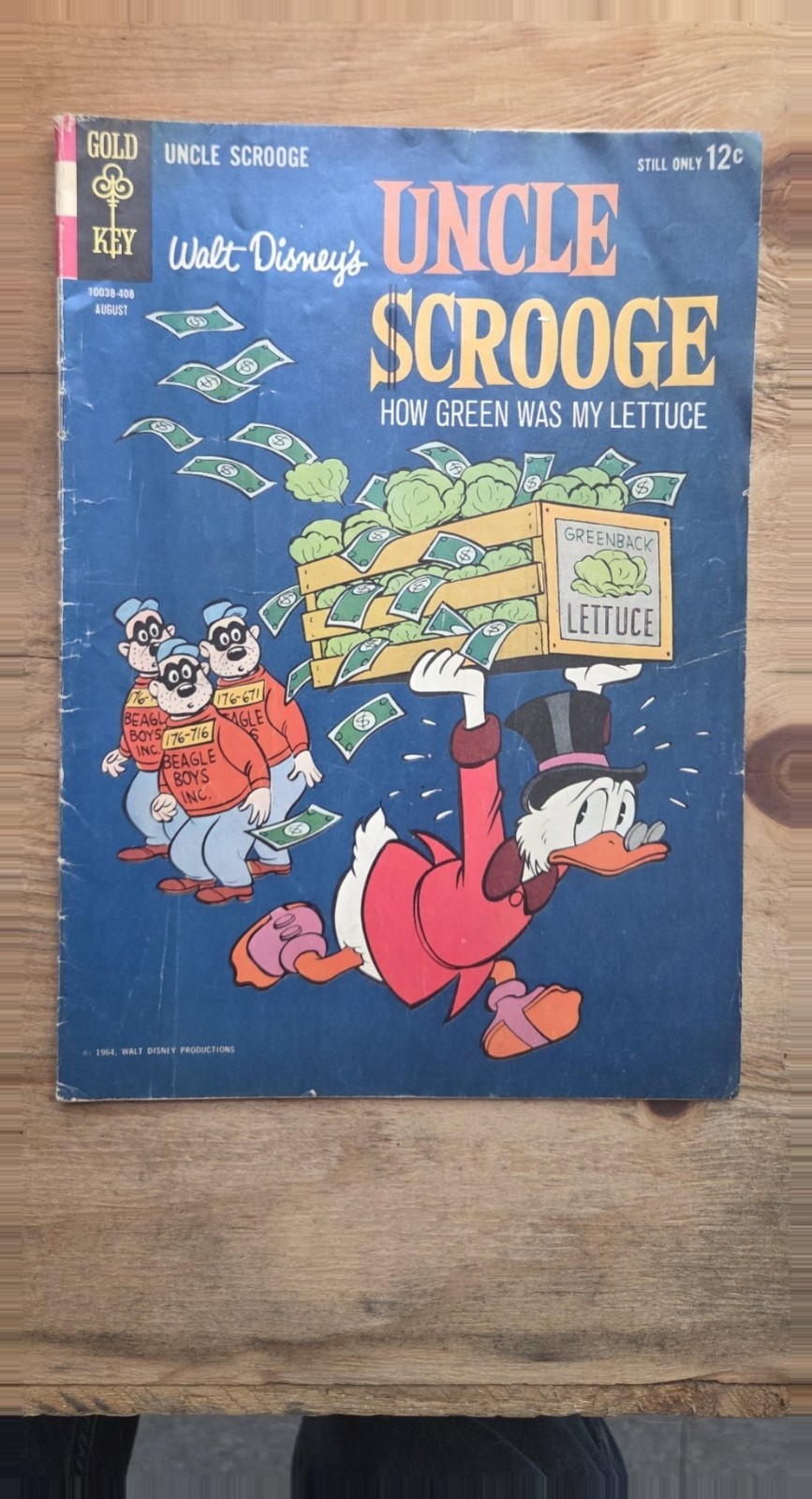 Walt Disney\'s Uncle Scrooge #51 Gold Key Aug 1964 \'How Green Was My Lettuce\'