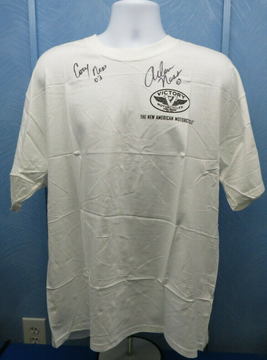 Signed Arlen Ness & Cory Ness Collectible Kingpin 2004 Motorcycle T-Shirt/XL 