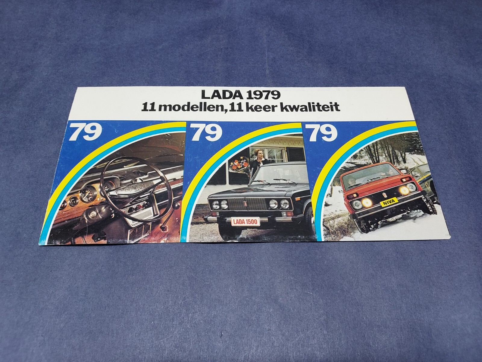 Vintage 1979 LADA  Modellen Keer Kwaliteit Car Auto Dealer Brochure