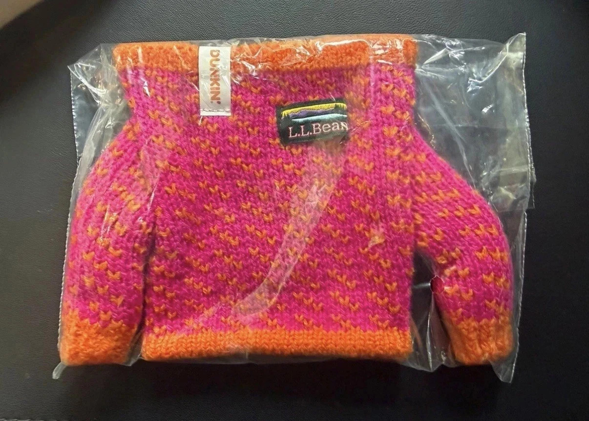 SALE ITEM Rare Dunkin’ x L.L.Bean Cup Sweater Cozy Sleeve Limited Edition 2026
