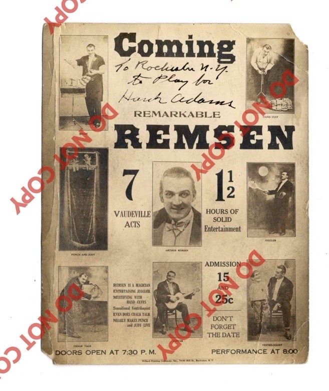 RARE c. 1915 Remarkable Remsen Vaudeville Magician Handcuffs Juggling Photo RARE c. 1915 Remarkable Remsen Vaudeville Magician Handcuffs Juggling Photo