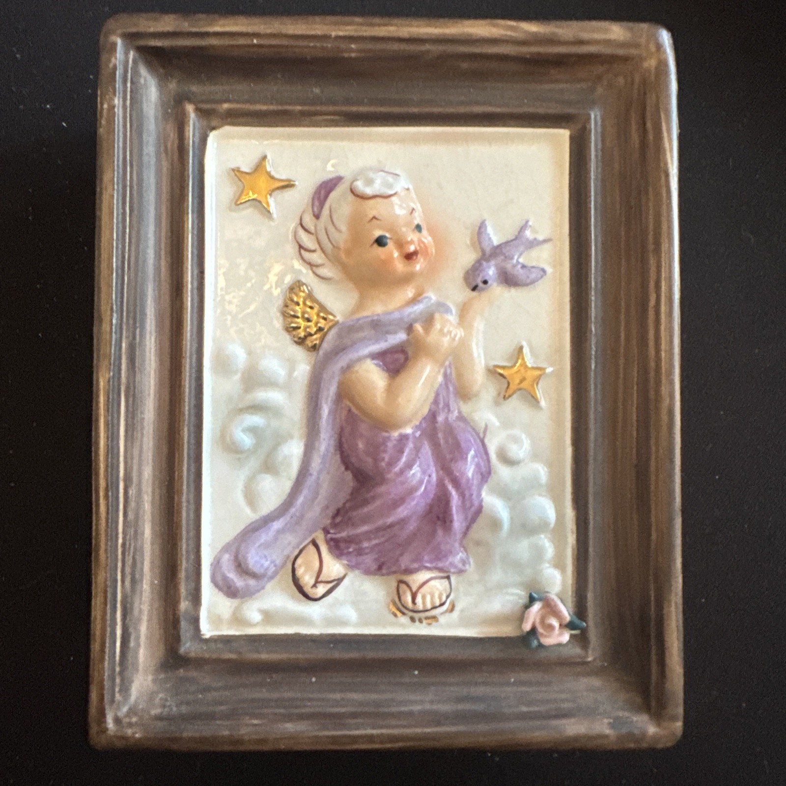 Vintage Napco Lucky Star Guardian Angel Scorpio Zodiac Wall Pocket Japan