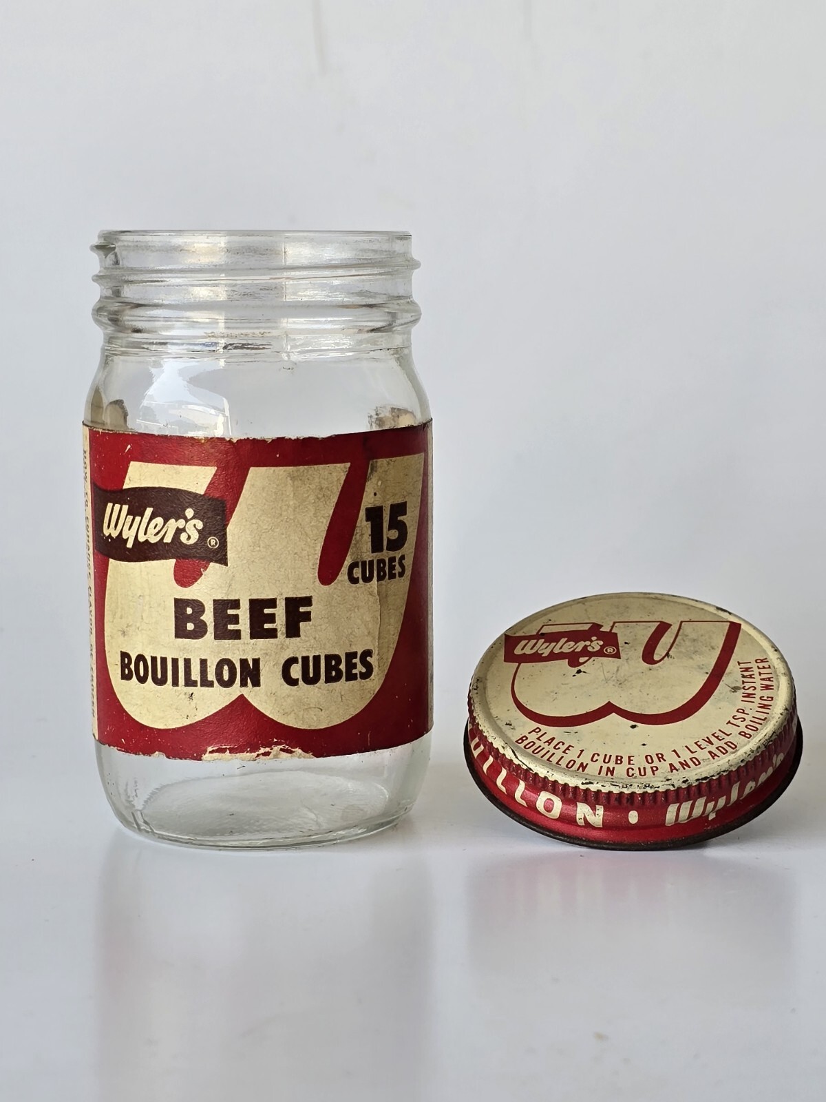 Wyler's 1951 2oz Beef Bouillon Cubes Jar