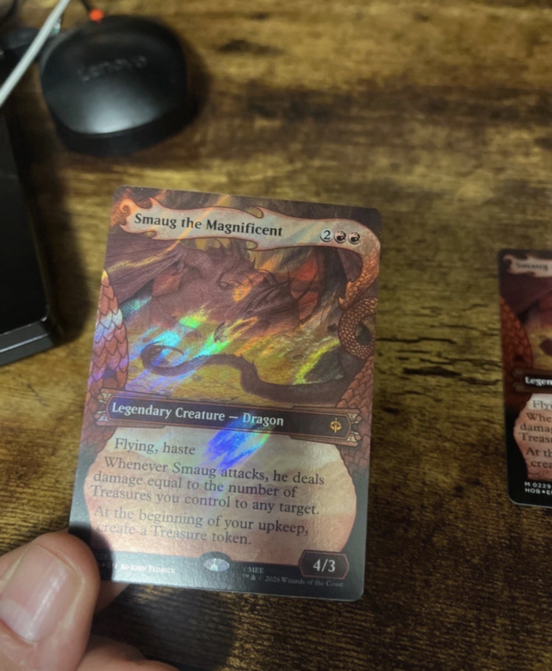 Magic: The Gathering Smaug the Magnificent surge foil hobbit Magic: The Gathering Smaug the Magnificent surge foil hobbit