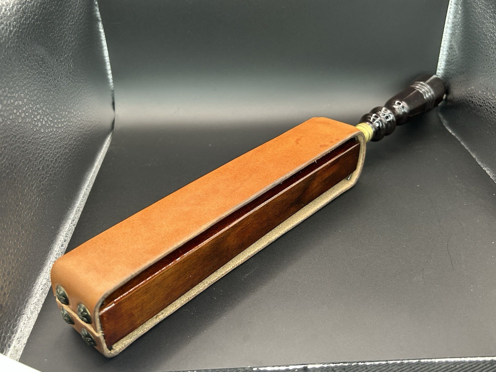Hand Made Tension Style Strop, Horse Hide, With ( Crazy- Horse) Suede