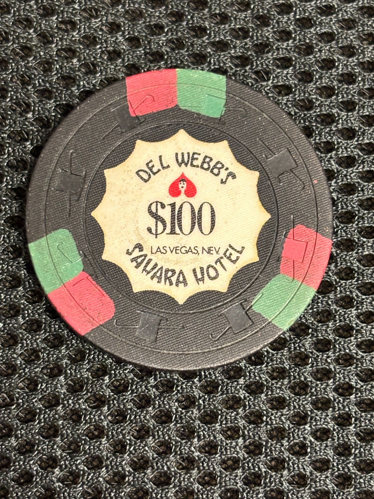 Vintage Sahara Hotel Casino Del Webb\'s Las Vegas Nevada $100 Chip