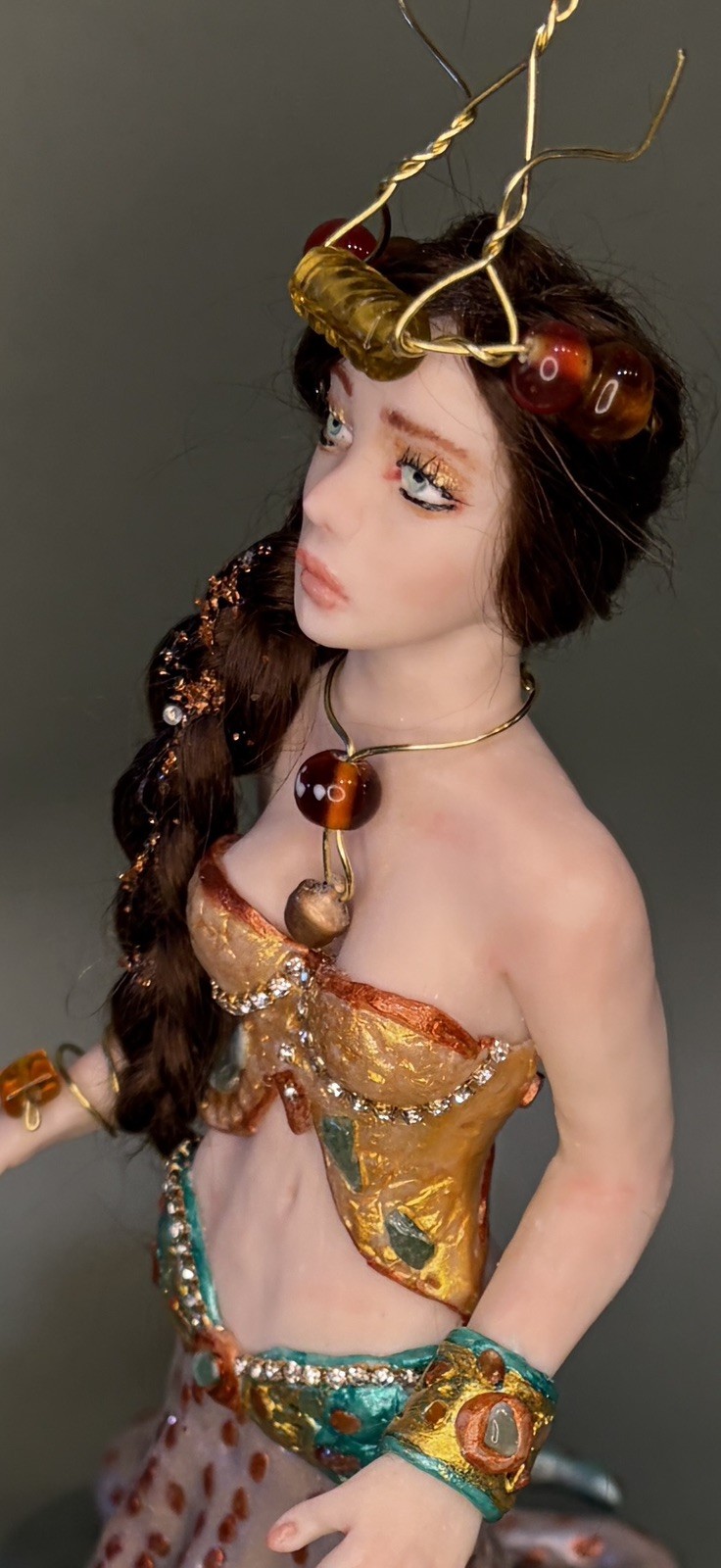 Ooak, Mermaid . Octopus, fantasy art sculpture  ,Fantasy Art By Mystic Beings 