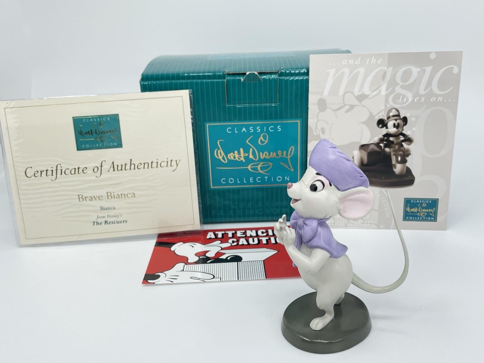 WDCC Brave Bianca from Disney's “The Rescuers”in Box with COA  Bianca CIB