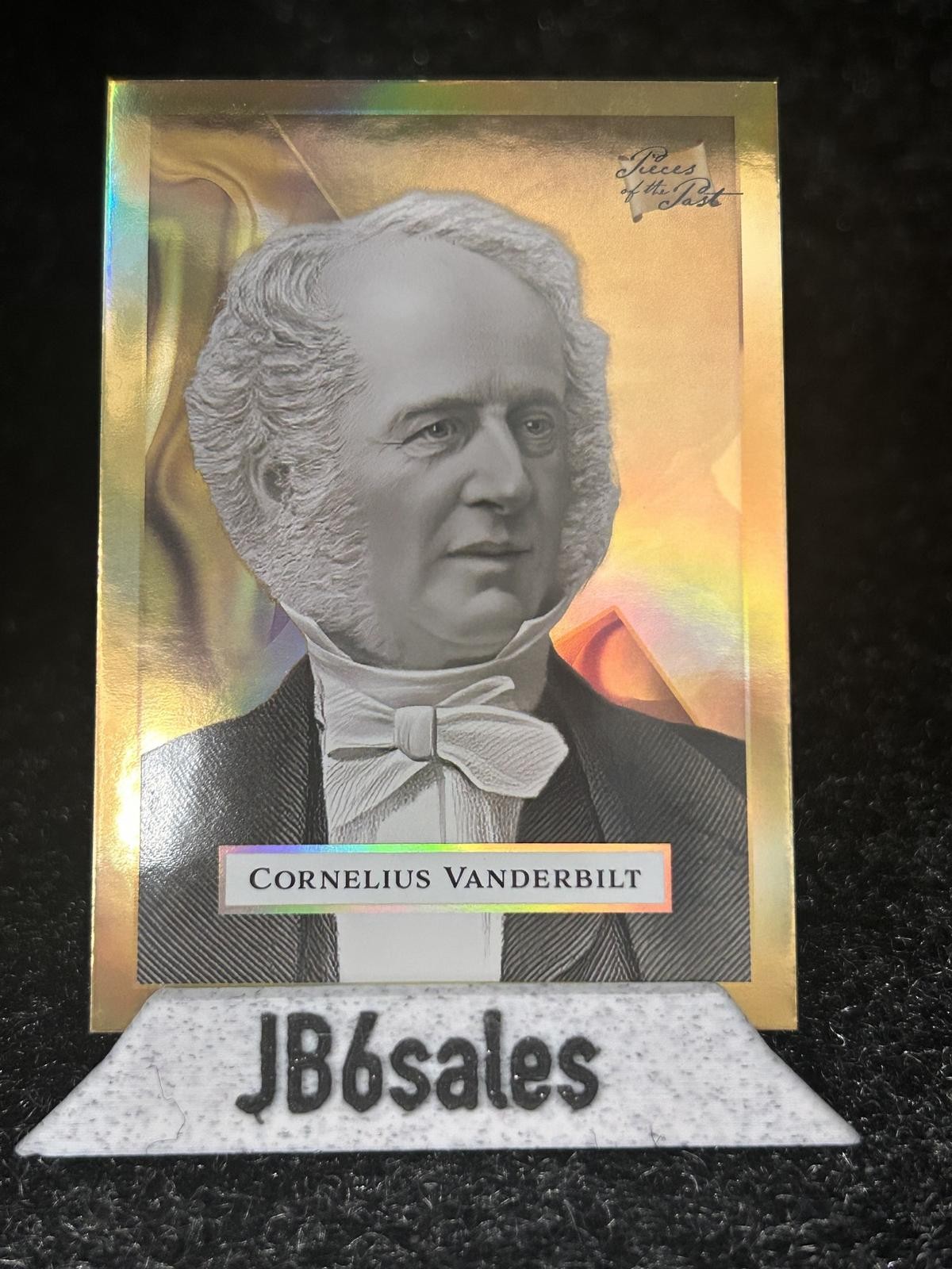 Pieces of the Past Historical Premium #35 Cornelius Vanderbilt Gold Parallel