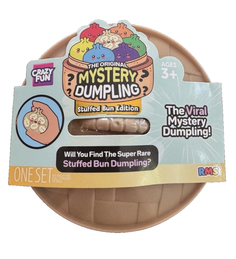 Authentic RMS USA Crazy Fun Original Mystery Dumpling Stuffed Bun Blind Pack 1pc