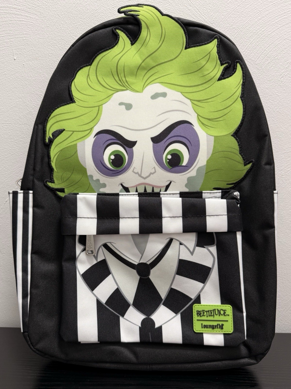 Loungefly Beetlejuice Cosplay Full-Size Vinyl Backpack NWT