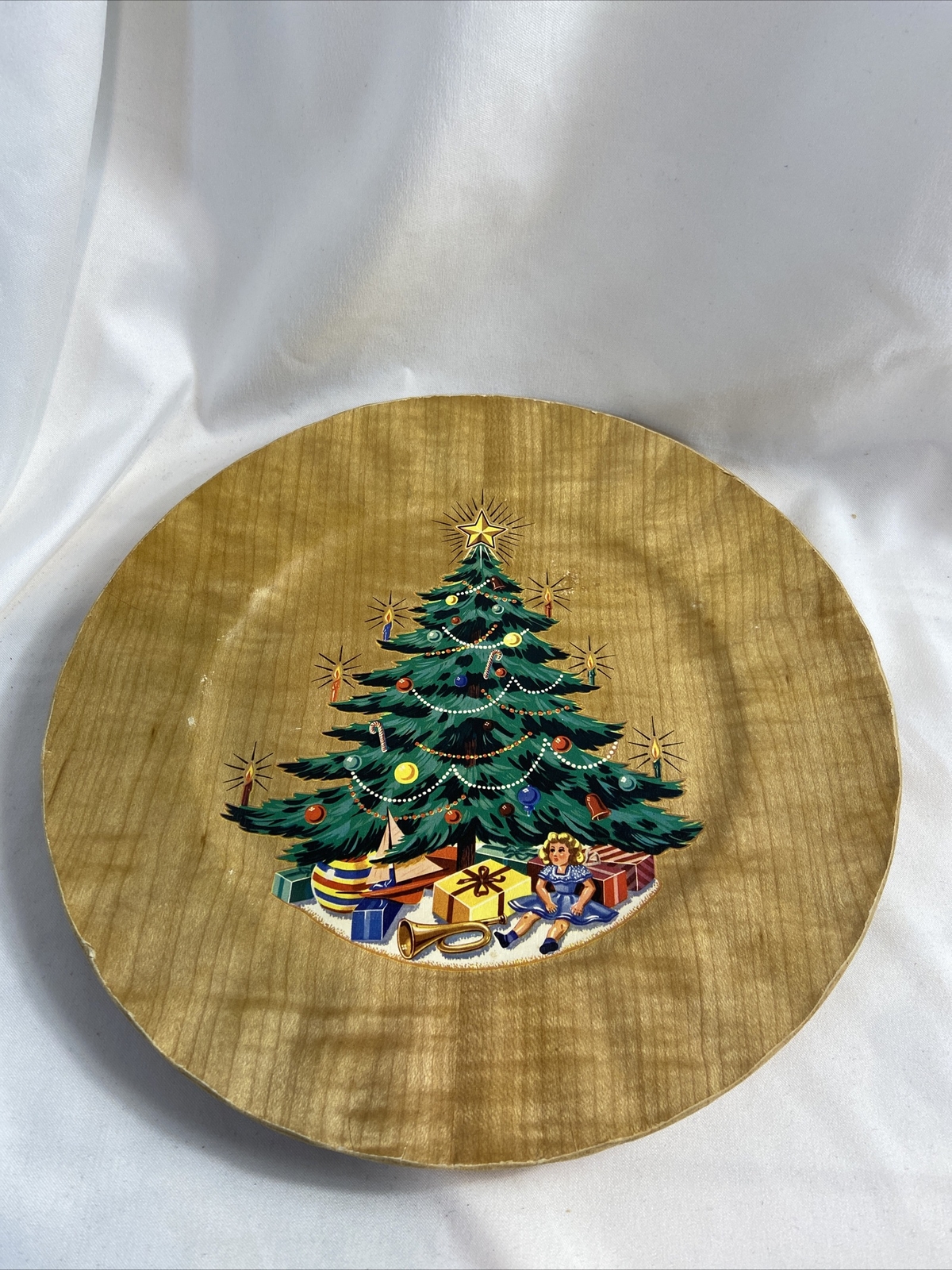 Vintage Kentley Brand Christmas Serving Tray Plate 1950’s
