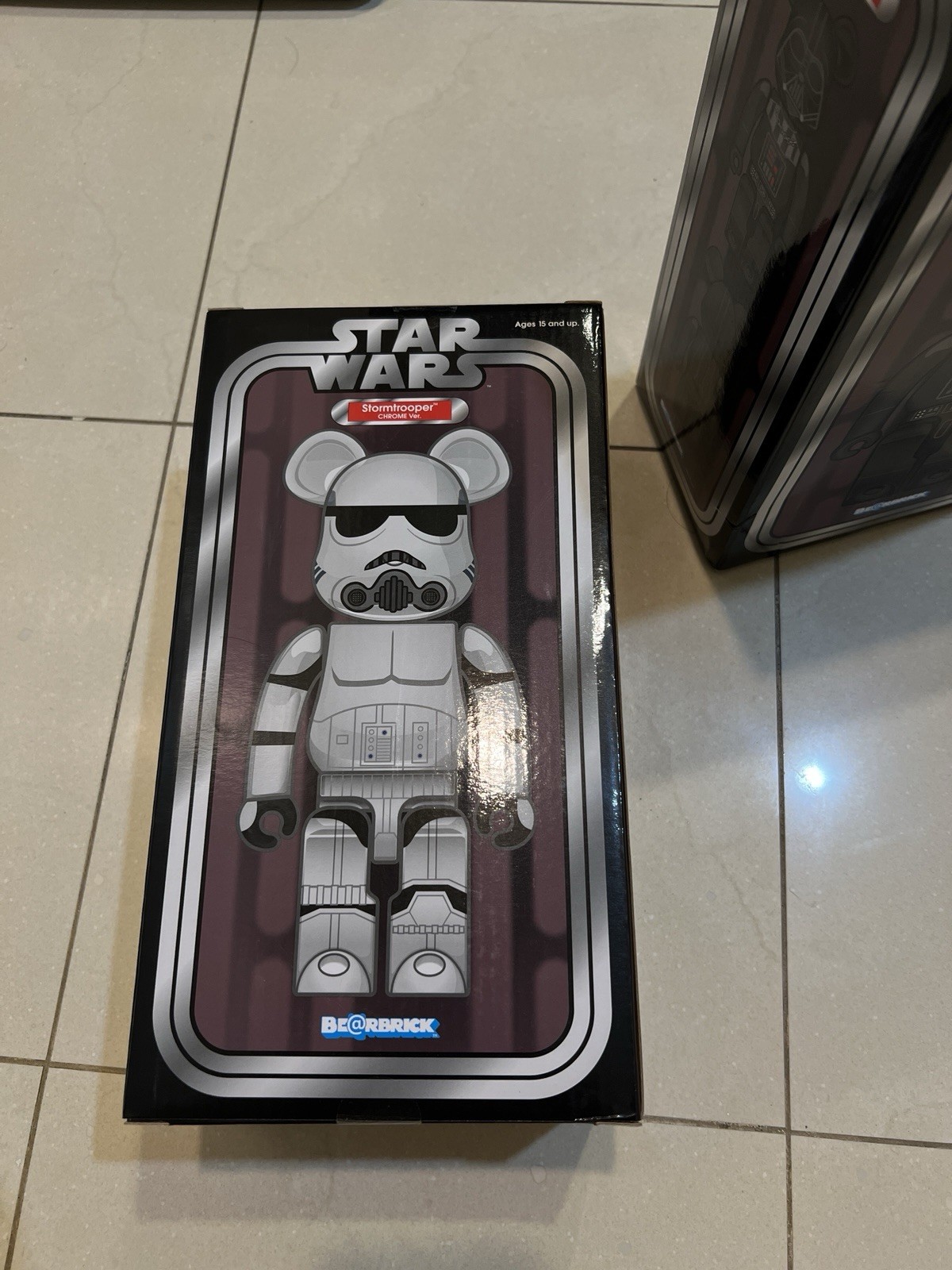 Bearbrick 400% Storm Trooper Chrome Version