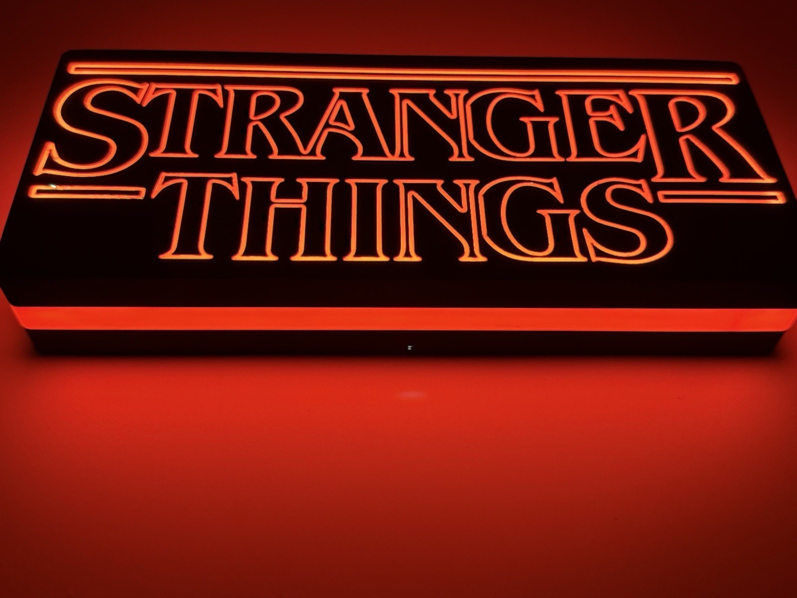 Light Up Stranger ThingsLed  Light Up Decoration Sign Extra Large XL 9”-10” Wide