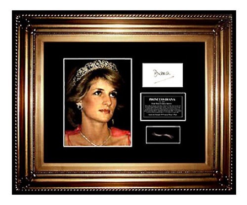 Princess DIANA Hair Lock photo Signed letter Royal CHARITY Lady Di Memorabilia