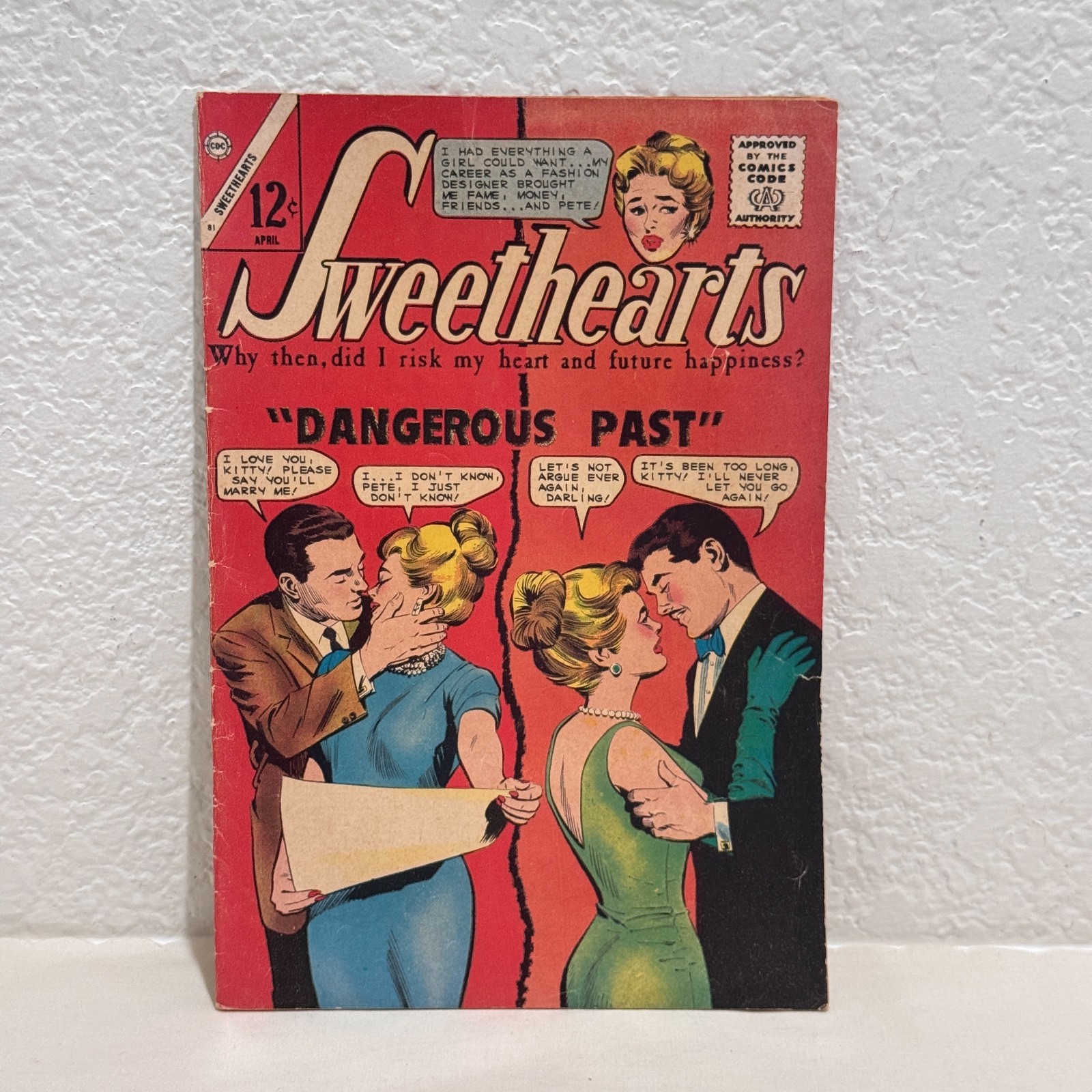 Sweethearts #81 Charlton Comics 1965 Romance Comic Dangerous Past GD/VG