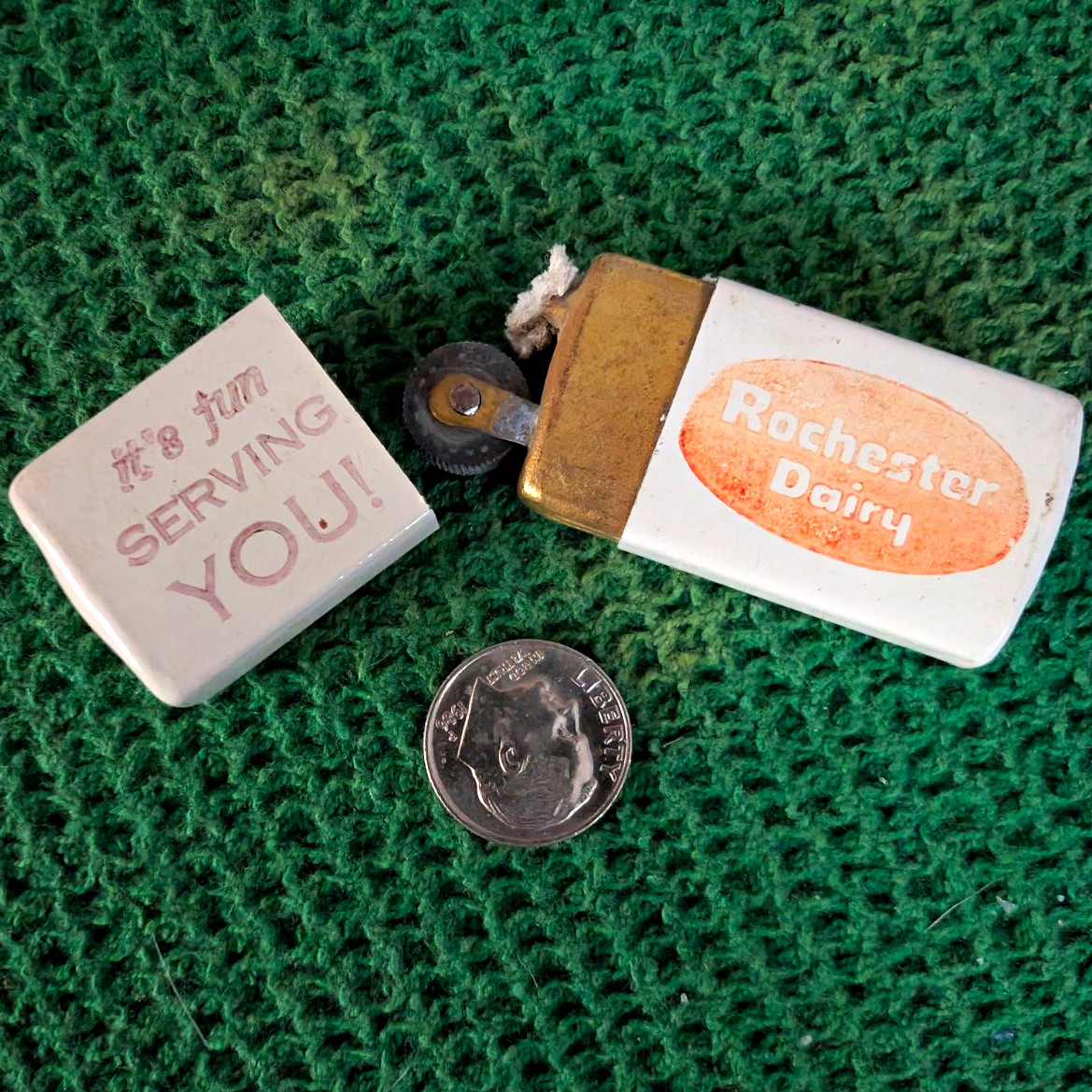 Rochester Minn. Dairy Advertising Pocket Lighter \