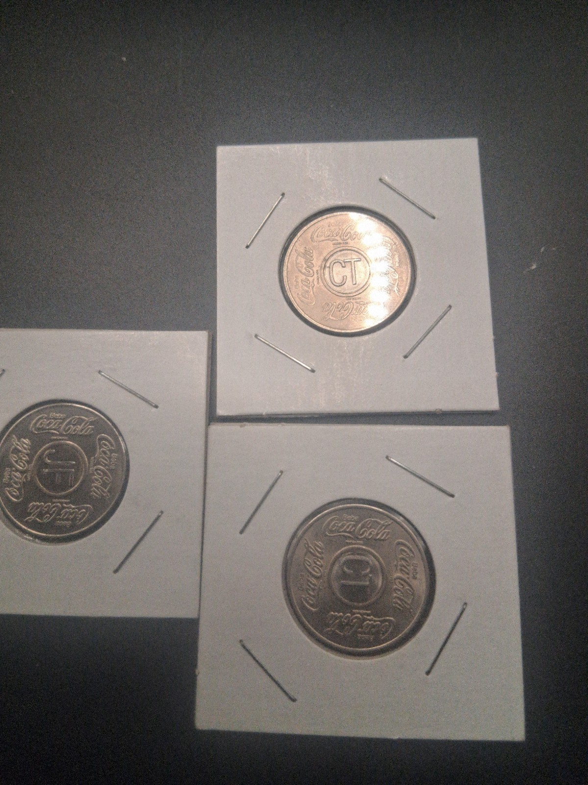 Coca Cola Token Vending Machine Coin from Brazil Beba Coca Cola CT JF Lot Of 3