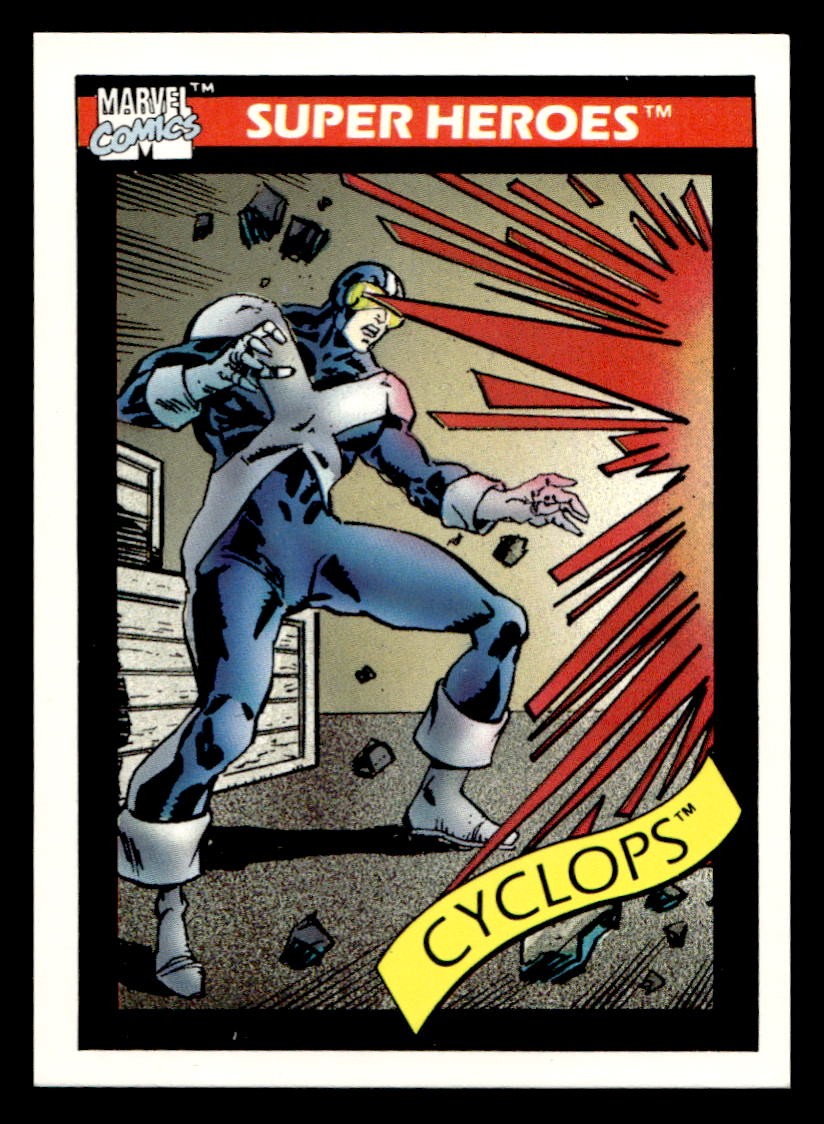 1990 Impel Marvel Universe #8 Cyclops Diamond Preview