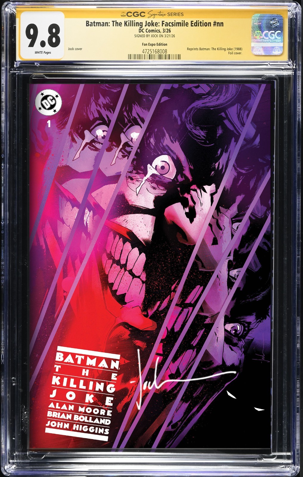 BATMAN: The Killing Joke #1 Facsimile / Megacon 2026 Exclusive / Signed by Jock