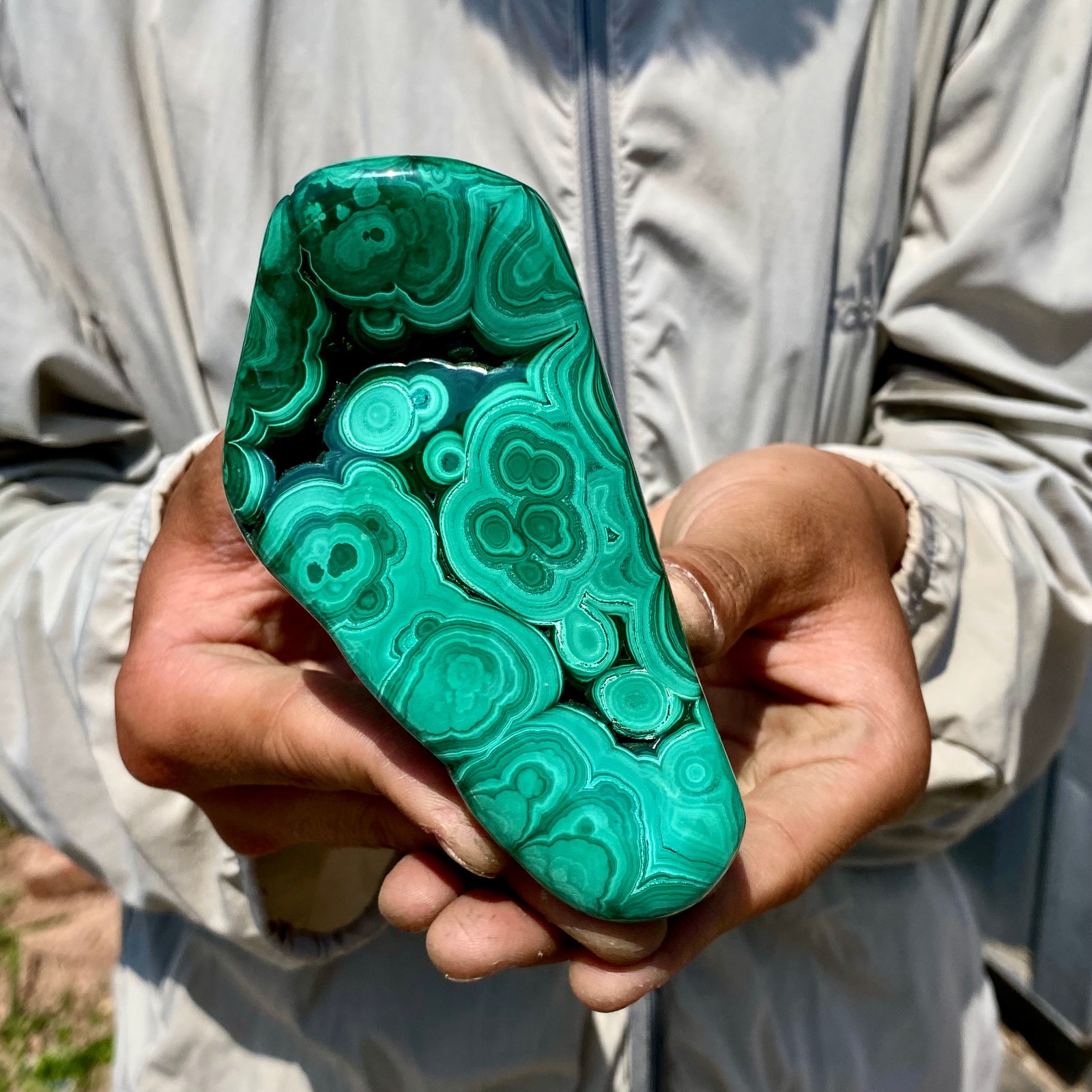 479G TOP Natural Malachite crystal quartz Mineral specimen Reiki gem