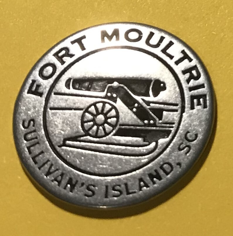 Fort Moultrie Sullivans Island, SC Collectible Token