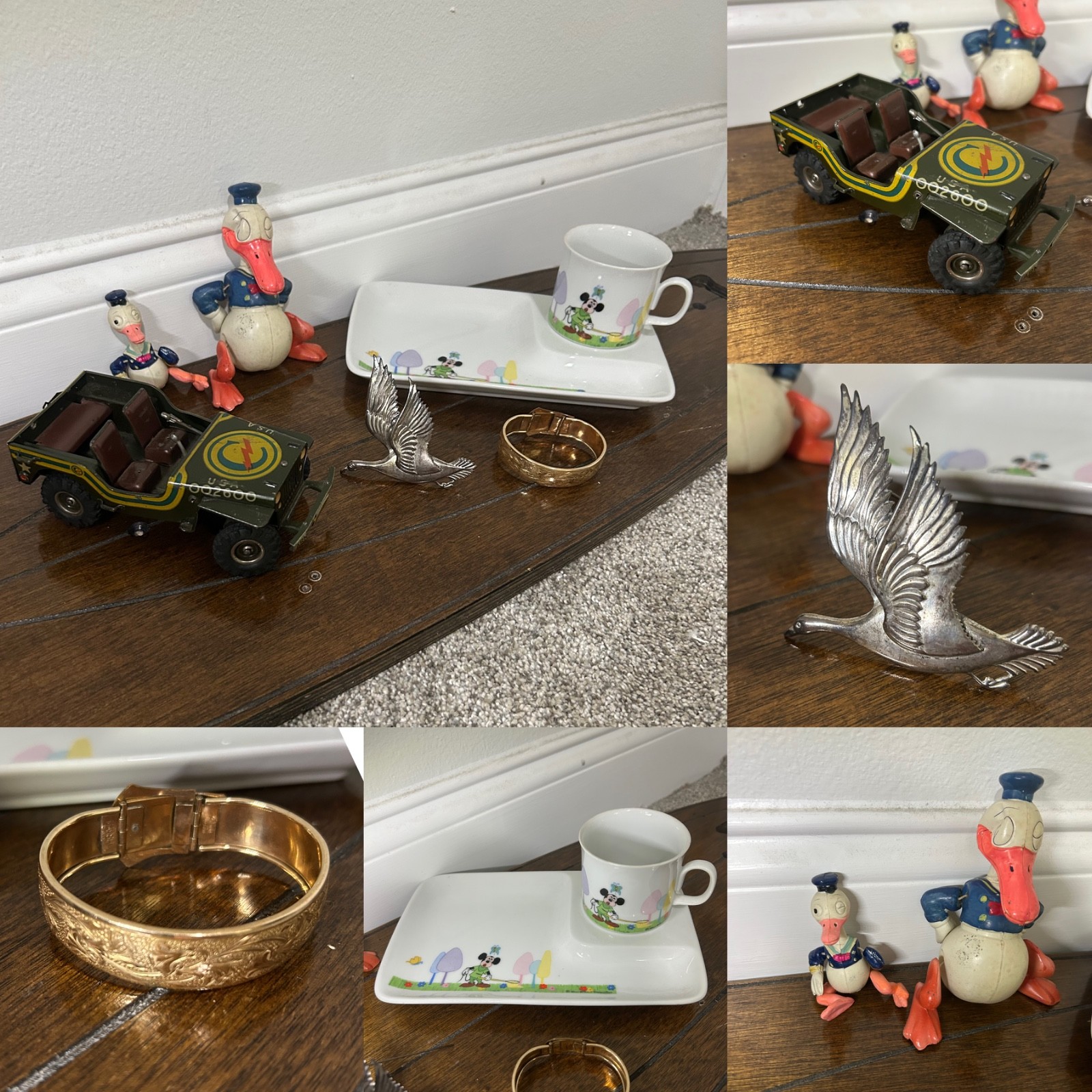 VINTAGE/ANTIQUES ITEM VALUE BOX - DISNEY, JEWELRY, TOY