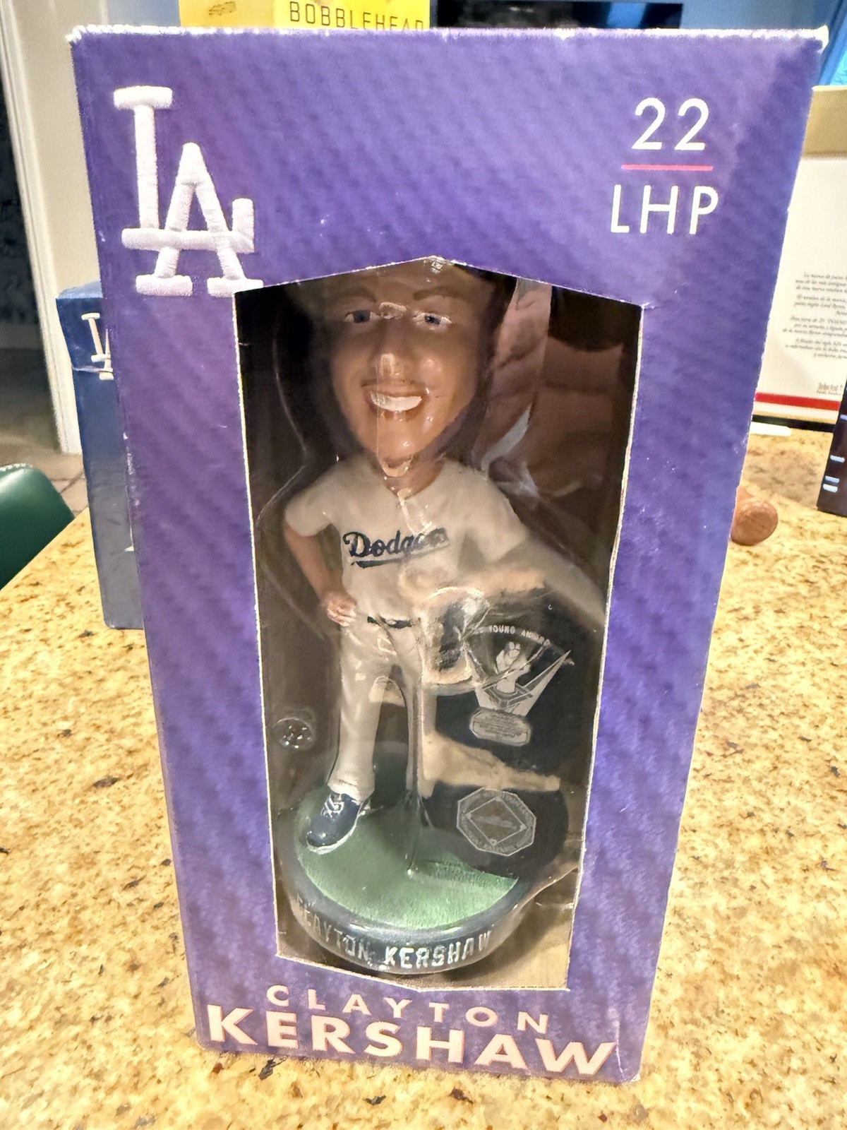 Clayton Kershaw 2015 Cy Young MVP Award MLB Dodgers Bobblehead w/ Box 2015