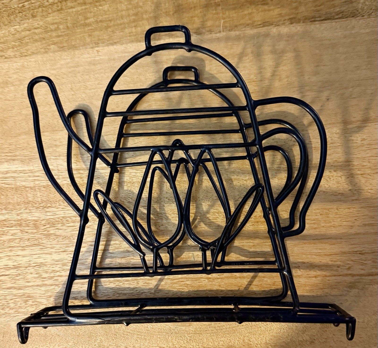Napkin Holder Teapot With Tulip Design