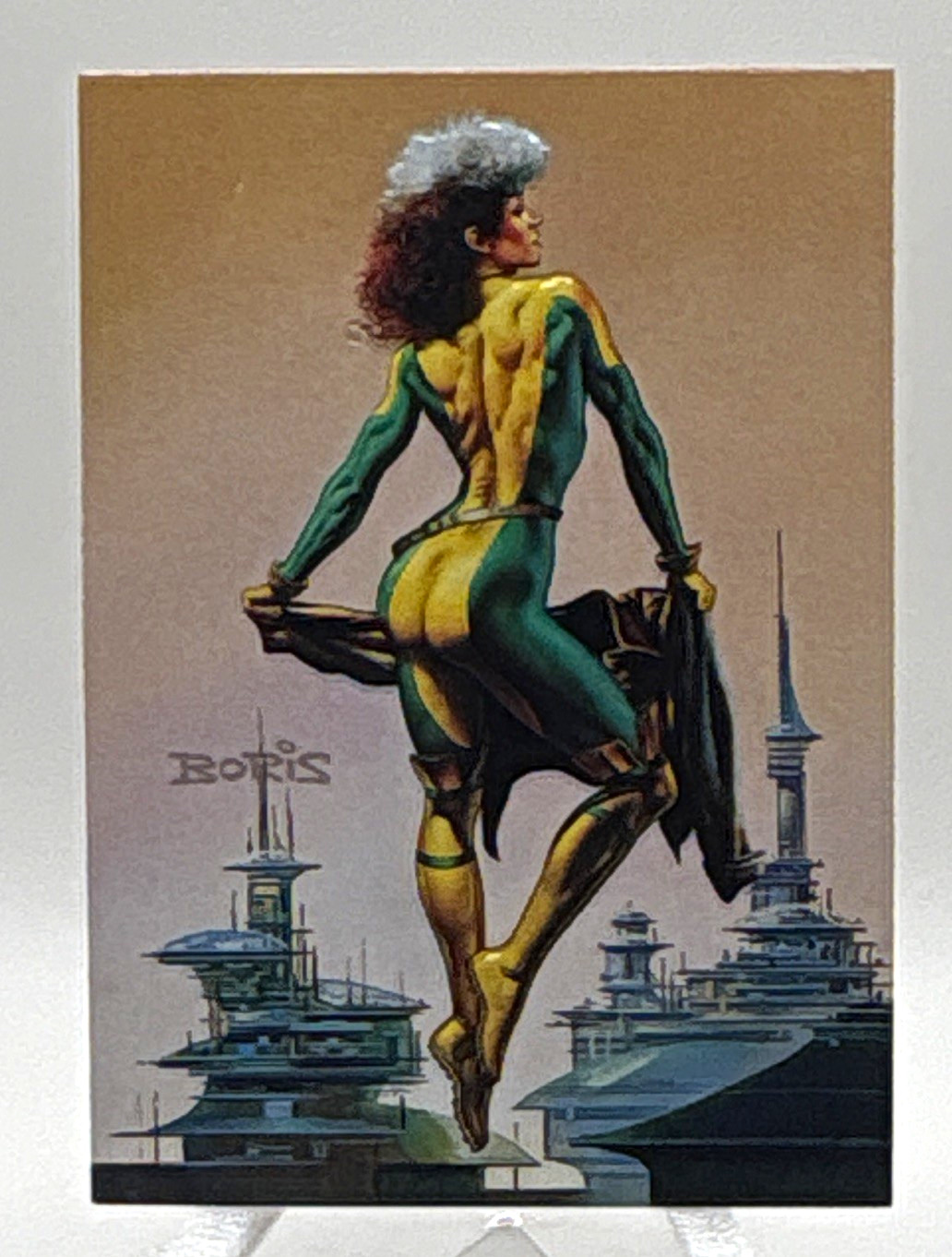 Fleer/SkyBox 1996 Marvel Masterpieces Double Impact #3 Rogue/Human Torch