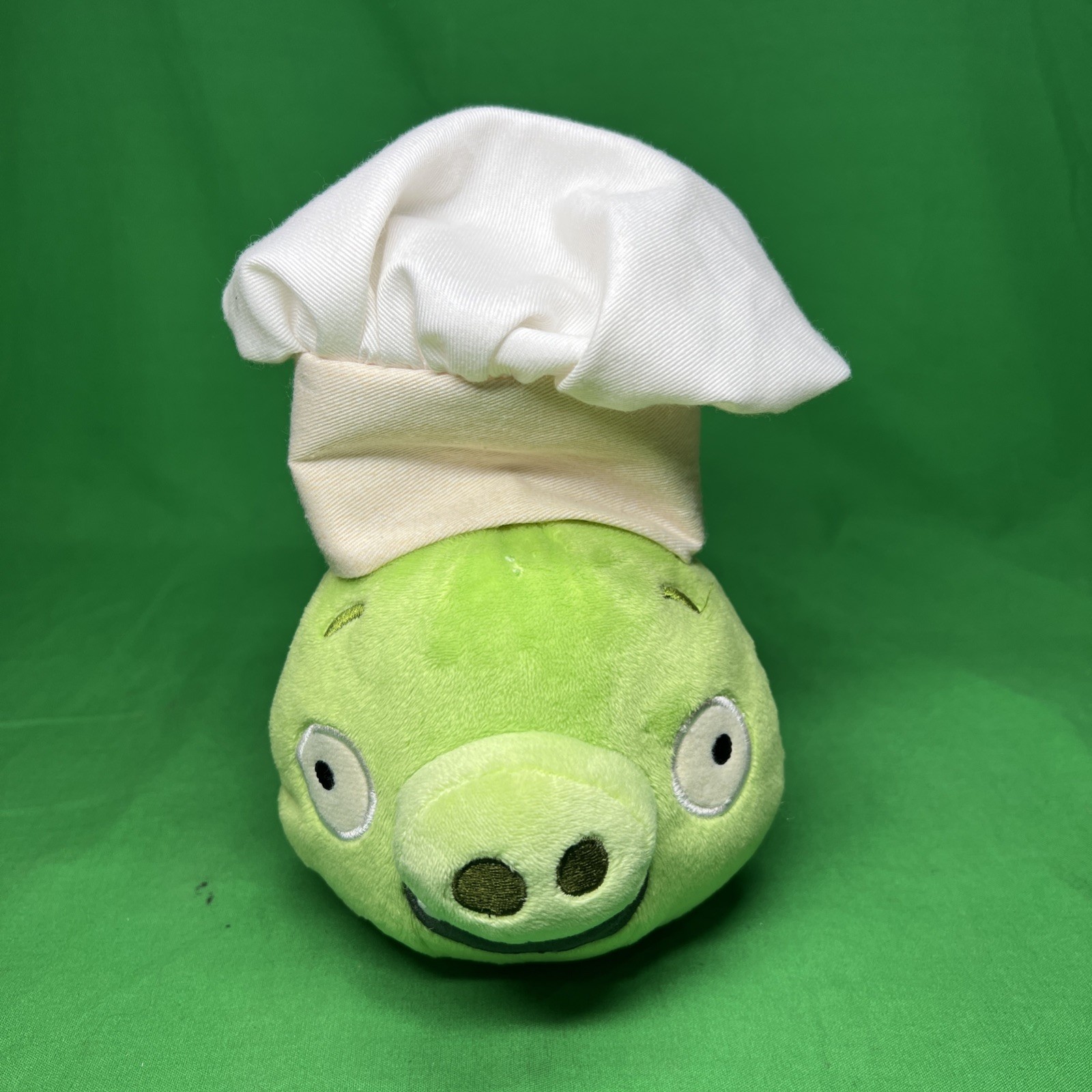 Angry Birds Chef Pig Plush Toy Green Pig with White Hat Commonwealth