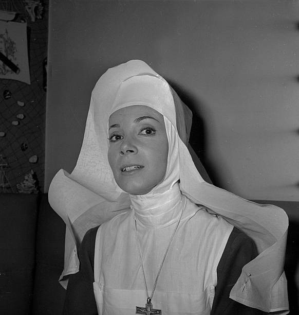 France Andrea Parisy French actress on shooting of La Grande Vadro- Old Photo