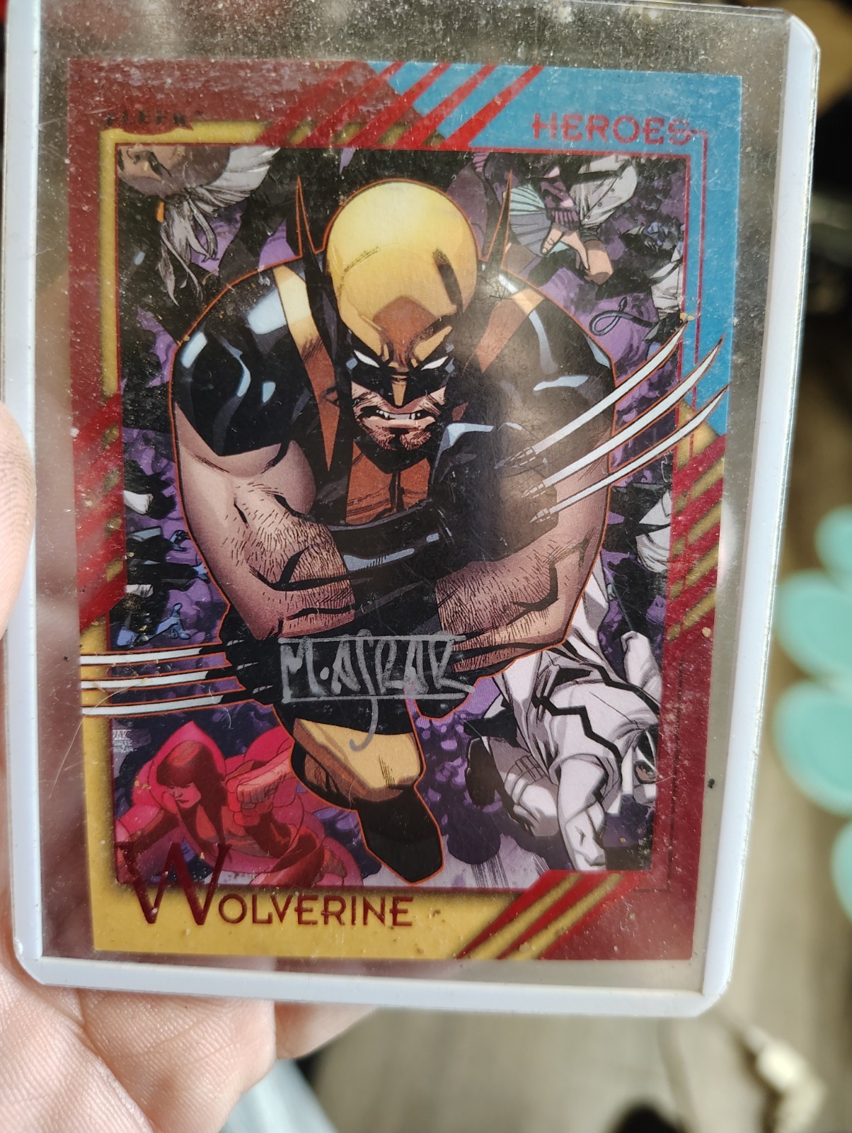 2015 Fleer Retro Marvel Auto #59 Mahmud Asrar / Wolverine PSA 9 🔥RARE🔥 2015 Fleer Retro Marvel Auto #59 Mahmud Asrar / Wolverine PSA 9 🔥RARE🔥