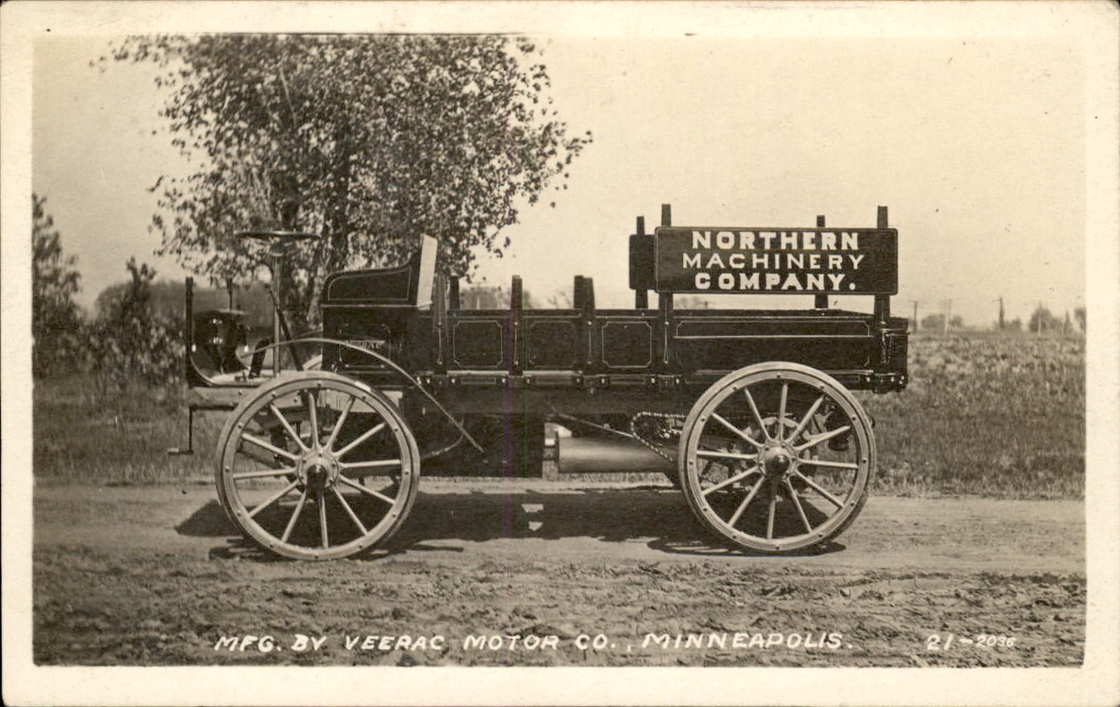 Minneapolis Veerac Motor Co. truck c1910s Real Photo Vintage Postcard bhn
